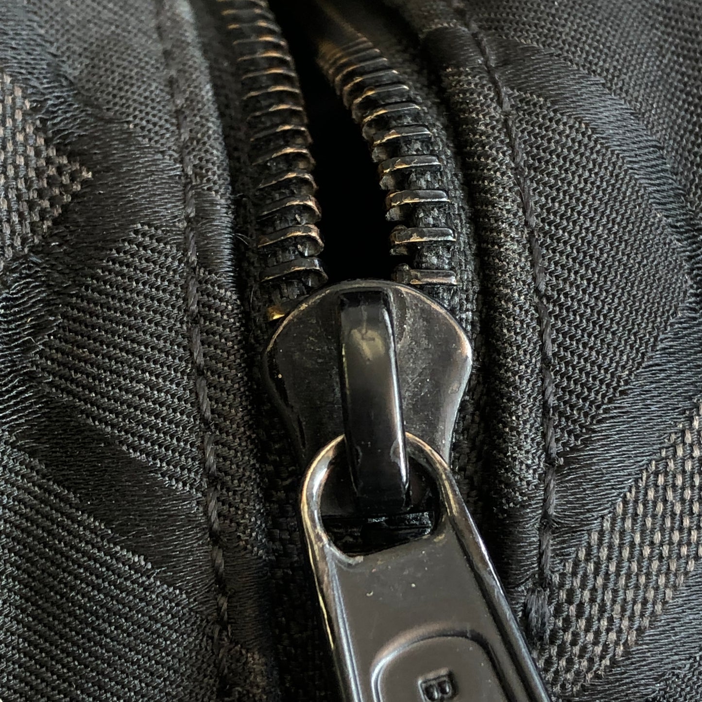 Burberry TB Monogram Canvas Crossbody Camera Bag Black