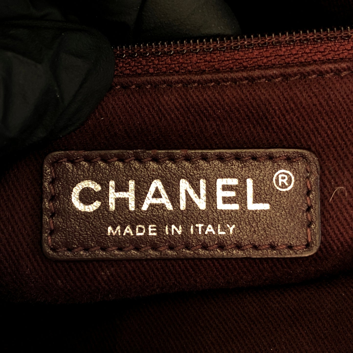 Chanel Quilted Leather Chain Shoulder Tote Bag Black