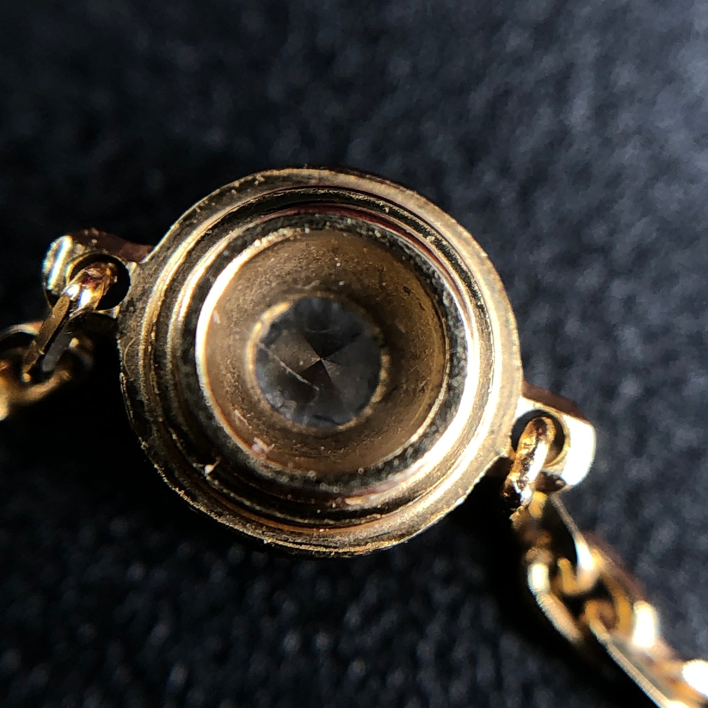 Cartier 750 Yellow Gold Single Diamond Chain Bracelet