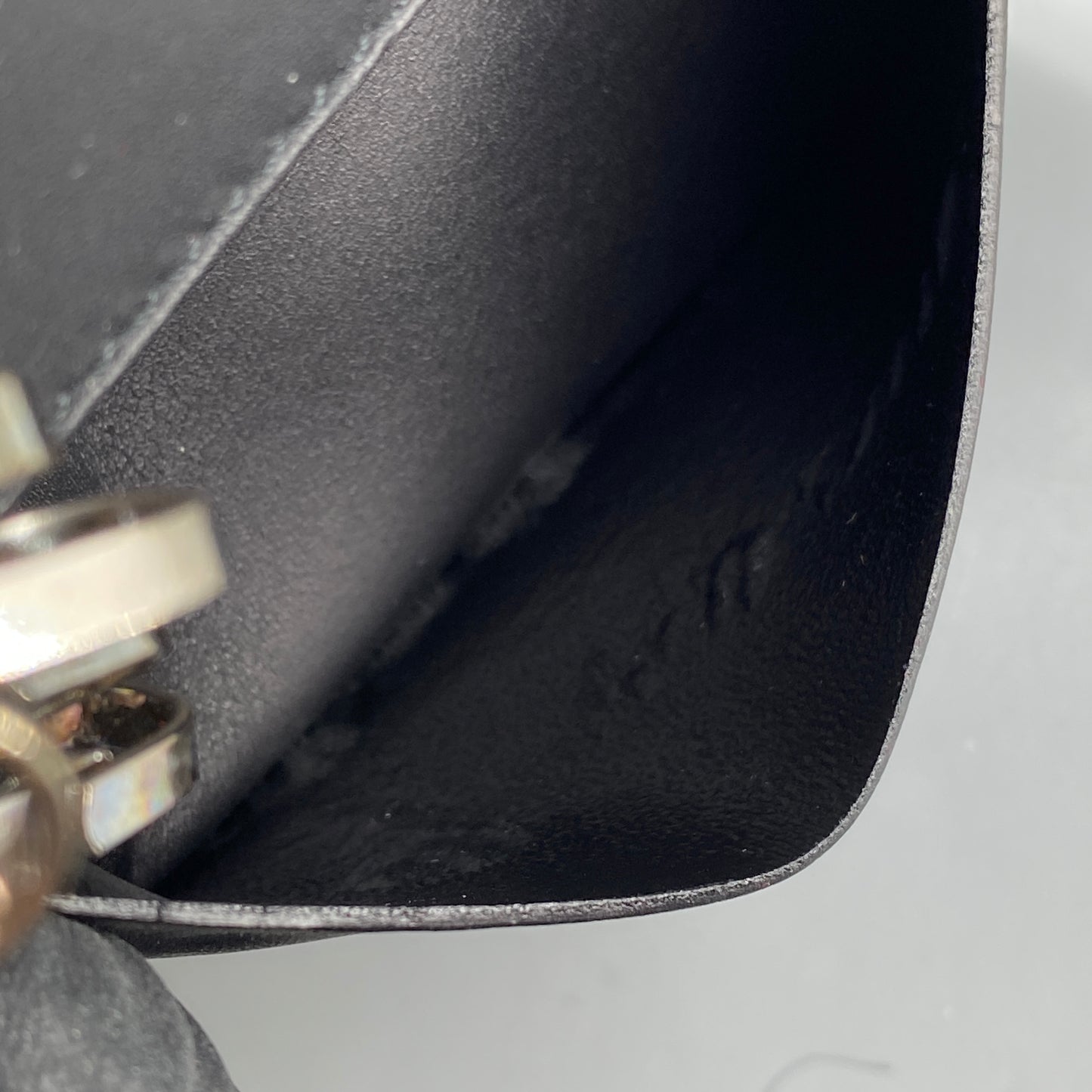 Ferragamo Black Canvas Key Case