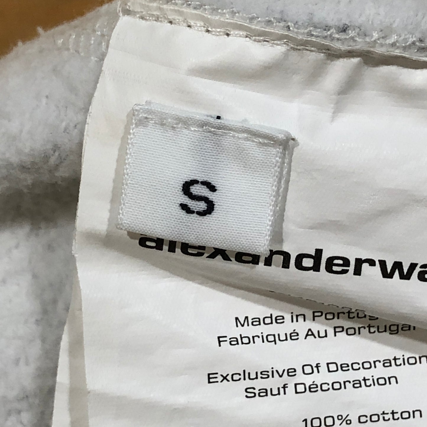 Alexanderwang Light Grey Drawstring Cropped Sweatpants Size S