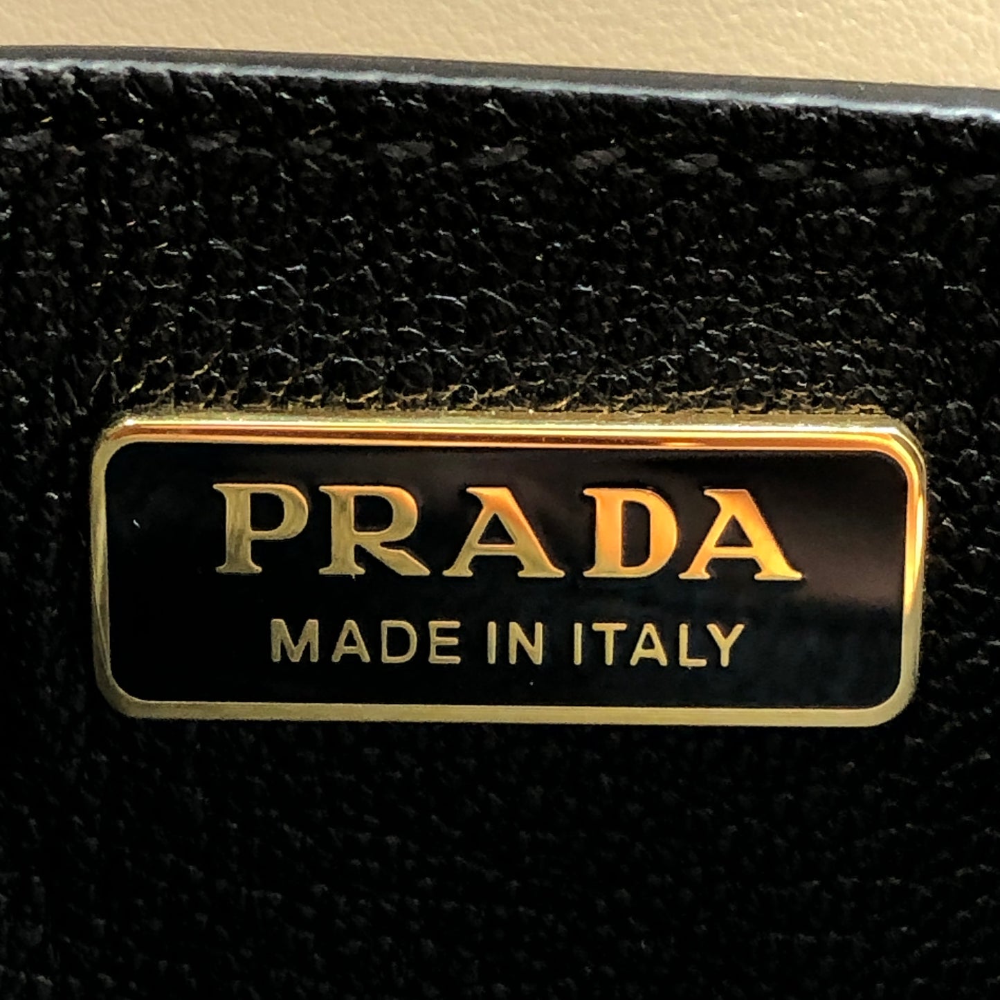 Prada Two-Tone White & Black Cahier Leather Box Crossbody Bag