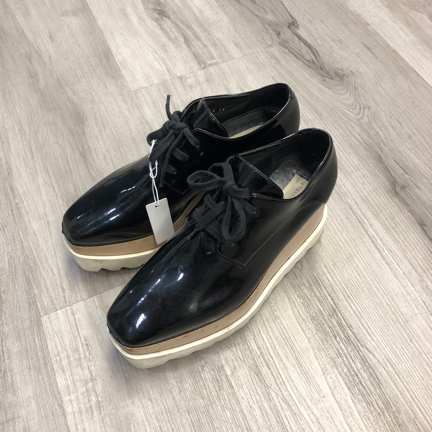 Stella McCartney Women's Elyse Platform Oxford Shoes 36 Black