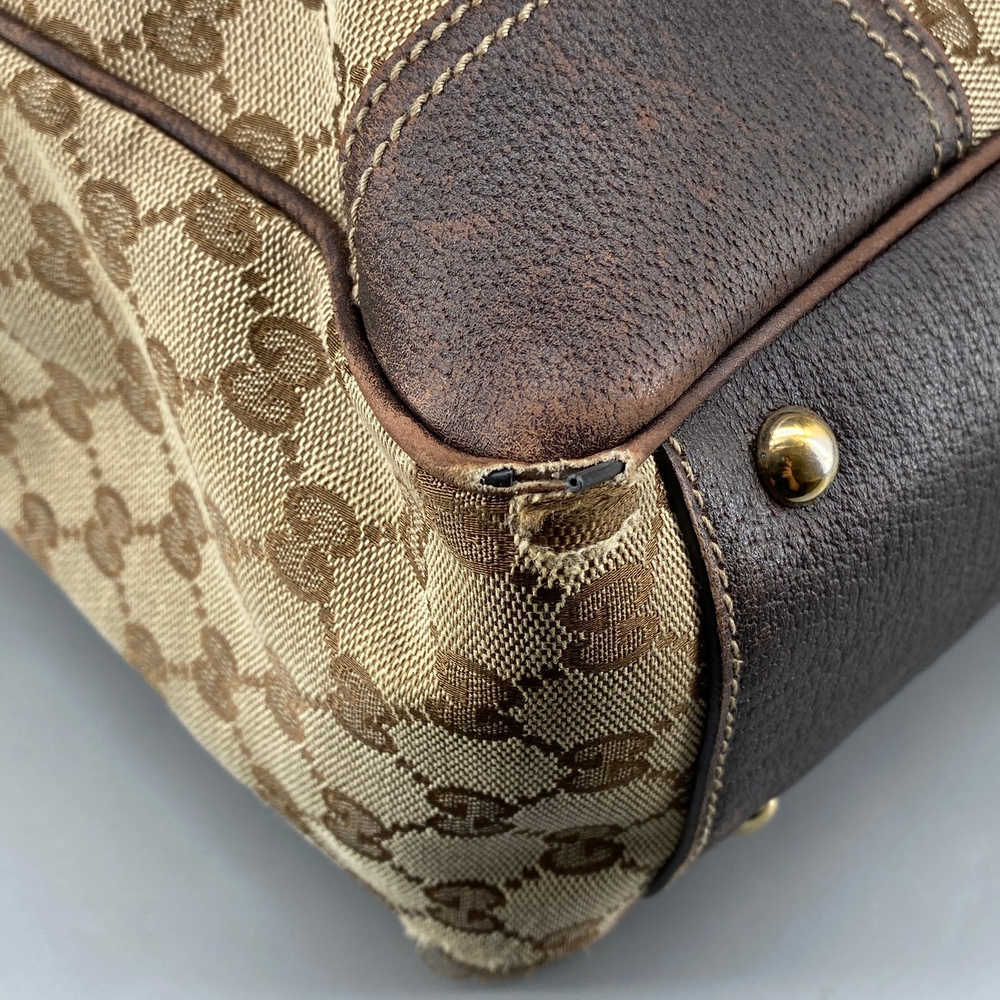 Gucci GG Canvas Handbag Beige/Brown