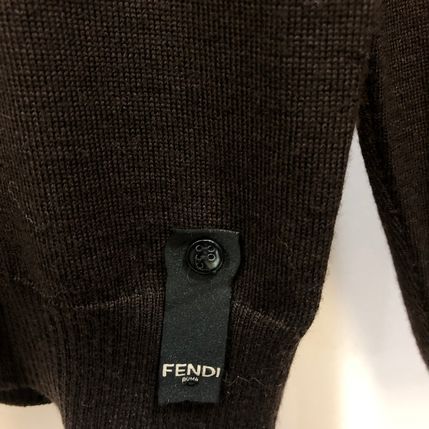 Fendi Crewneck Sweater Size 44 Brown