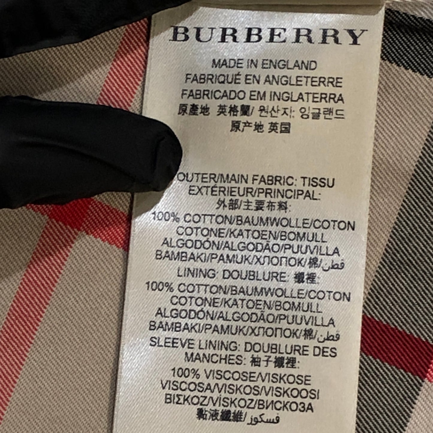 Burberry Tan Double Breasted Mid-Length Trench Coat Size 4