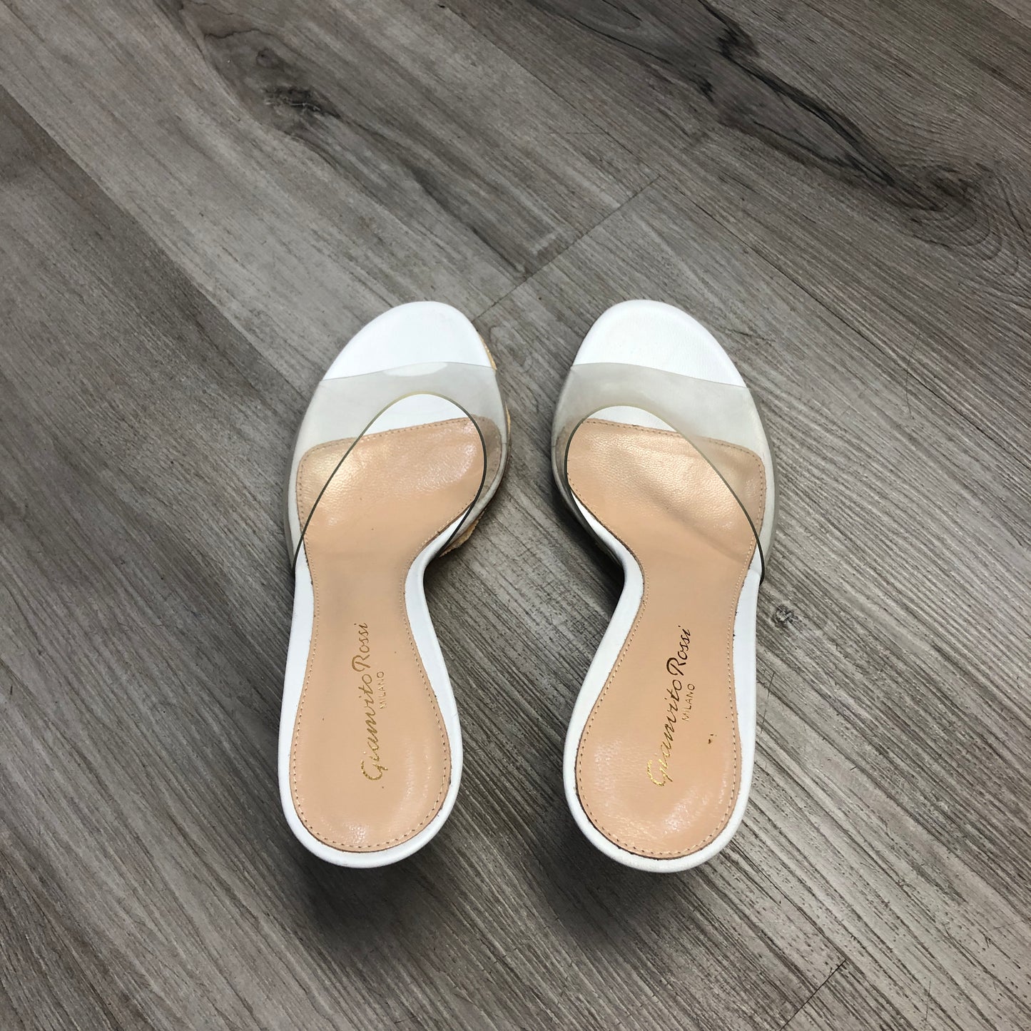 Gianvito Rossi Plexi  Clear/White Pumps 36.5
