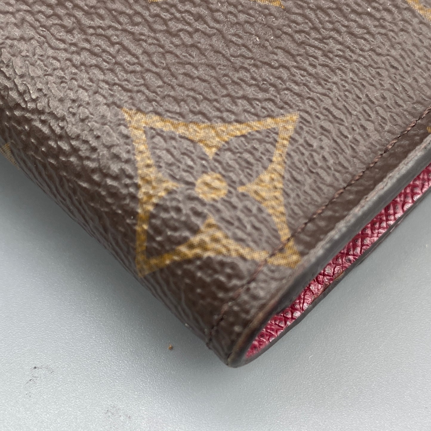 LV Monogram Canvas Red Snap Key Case