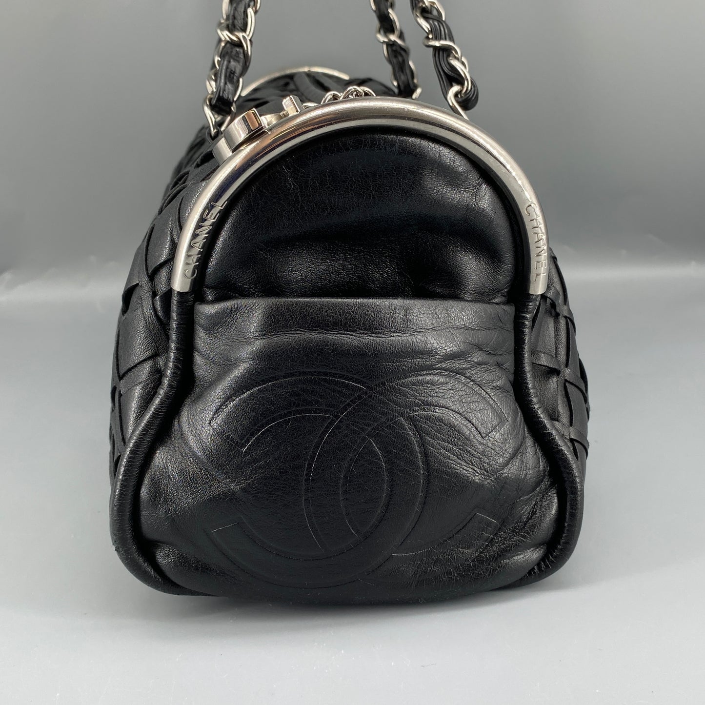 Chanel Black Quilted Leather Chain Shoulder Bag