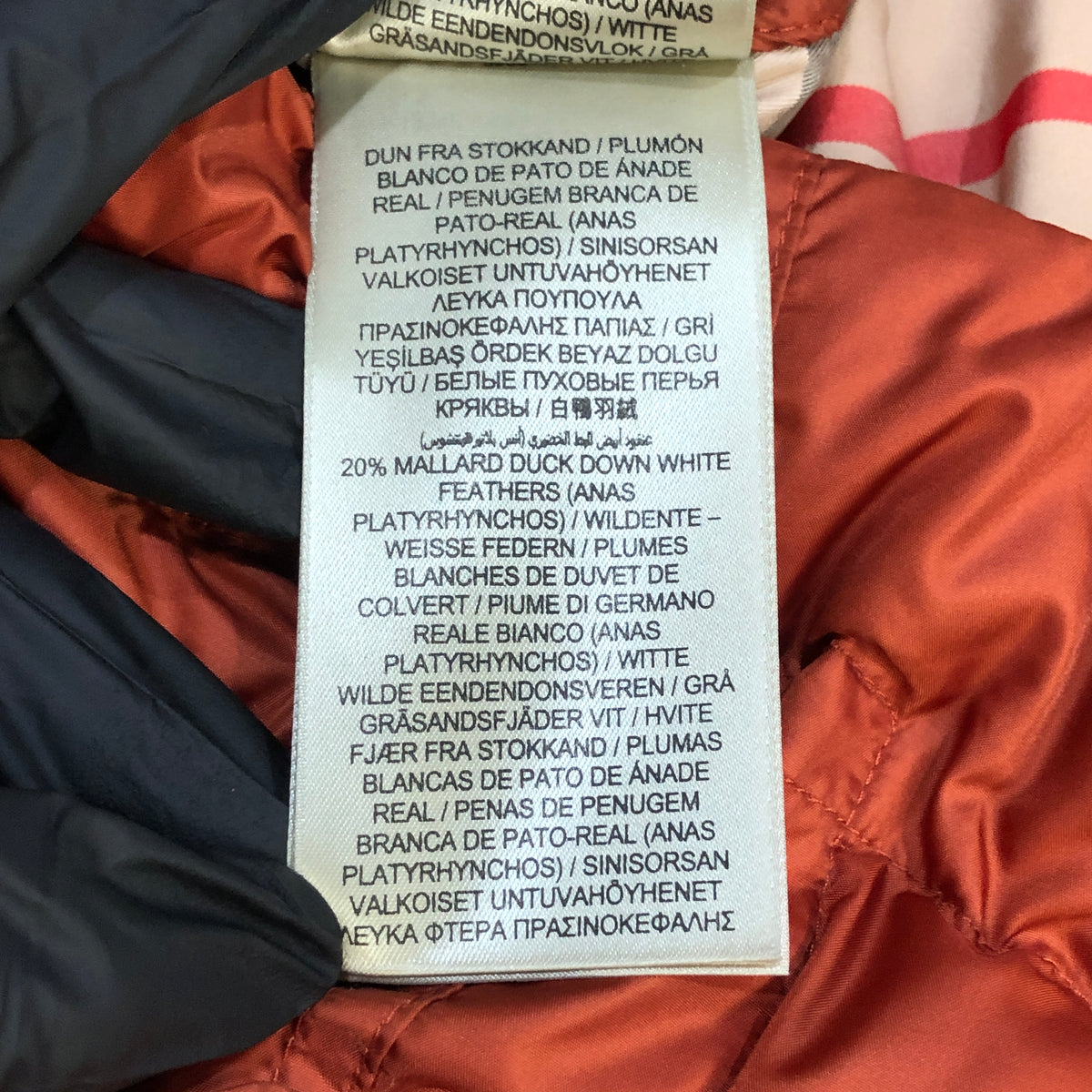 Burberry Quilted Double Breasted Coat S dusty orange