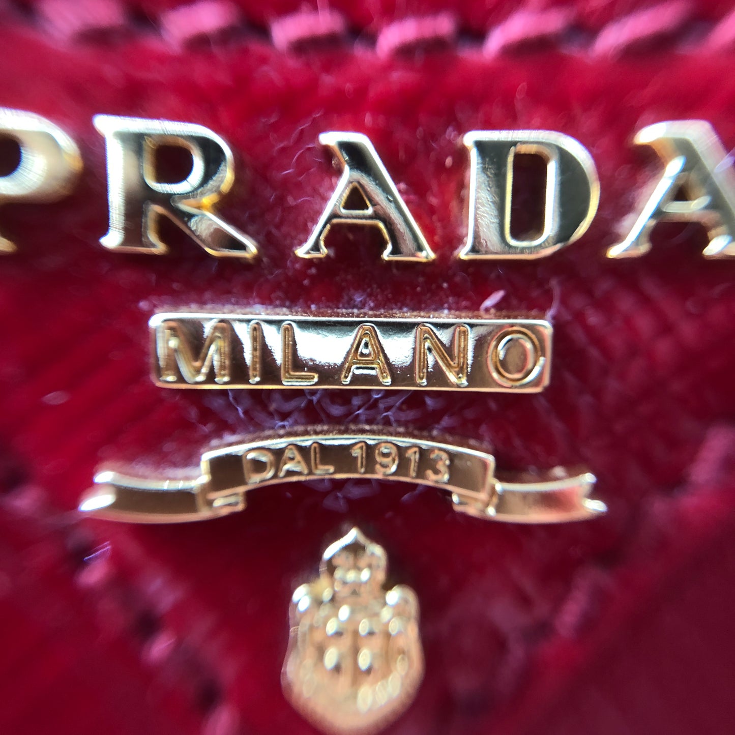 Prada Vernice Saffiano Promenade Dome Satchel Bag Red
