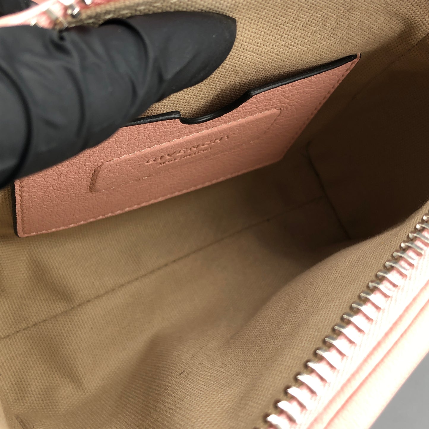 Givenchy Mini Antigona Leather Crossbody Bag Blush Pink
