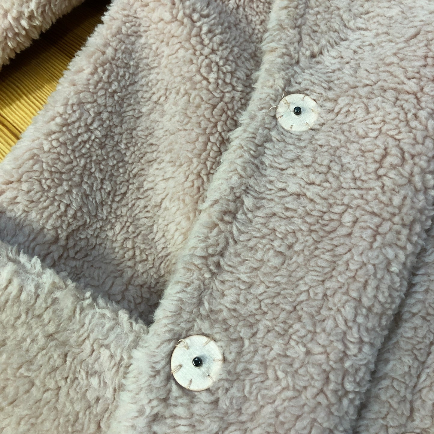 Weekend Max Mara Dusty Rose Fuzzy Textured Lapel Mid-Length Coat Size 4