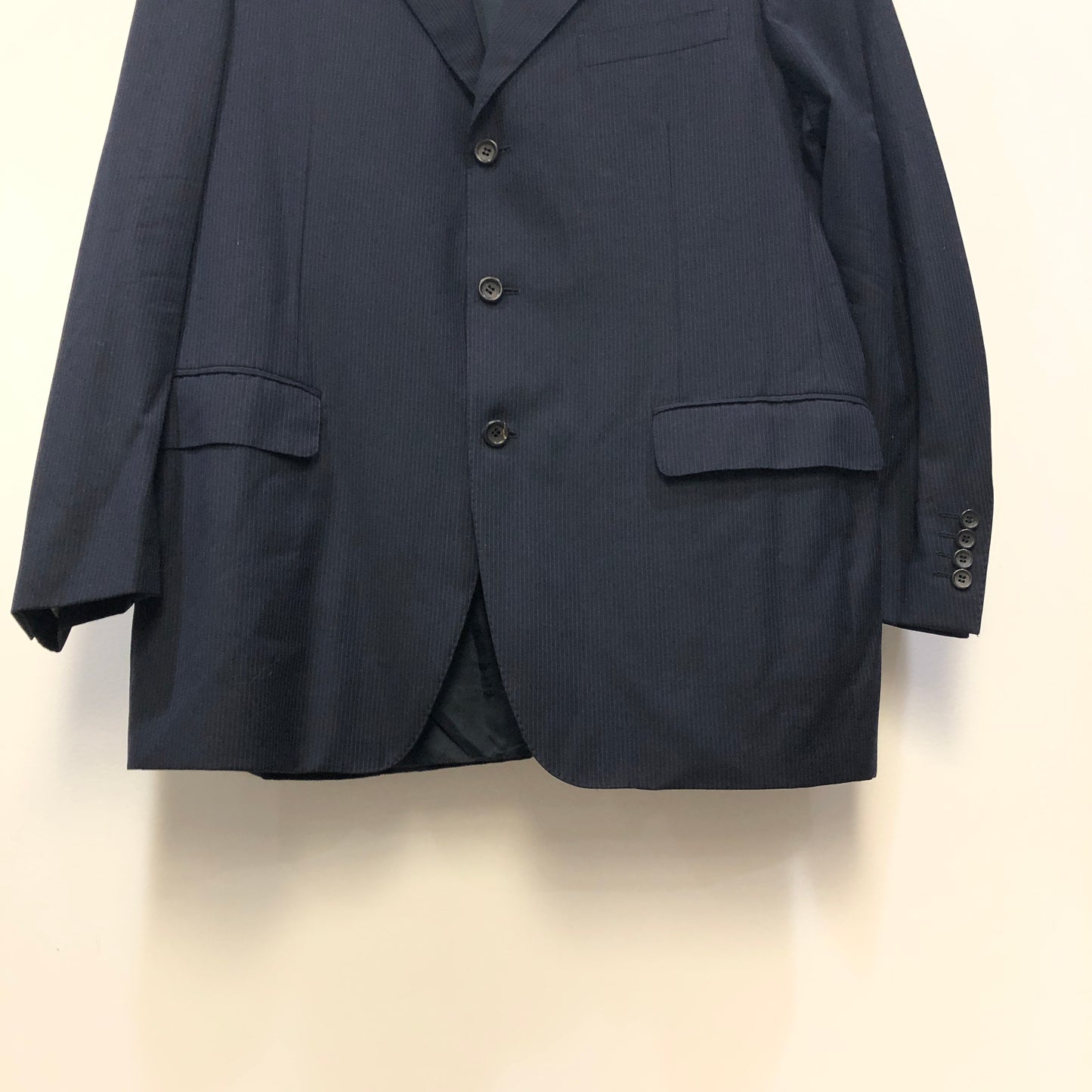 Lanvin Navy Blue Super 150s Wool Blazer US Size 6