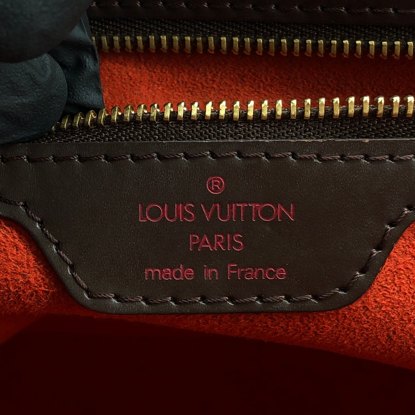 Louis Vuitton Damier Ebene Manosque Handbag Brown