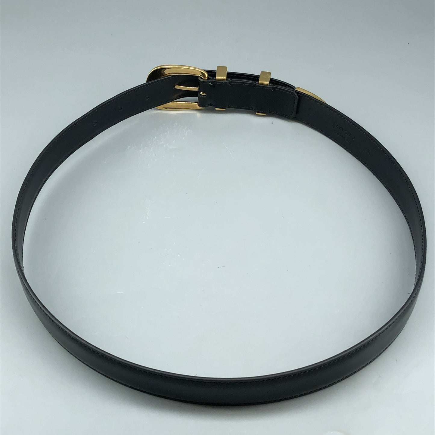 Celine Classic Leather Belt 80cm Black