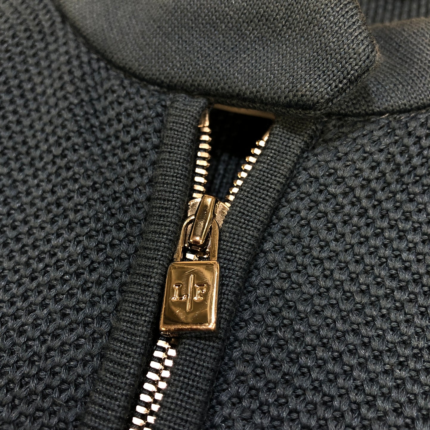 Loro Piana Blue Zip Knit Cardigan Size 42