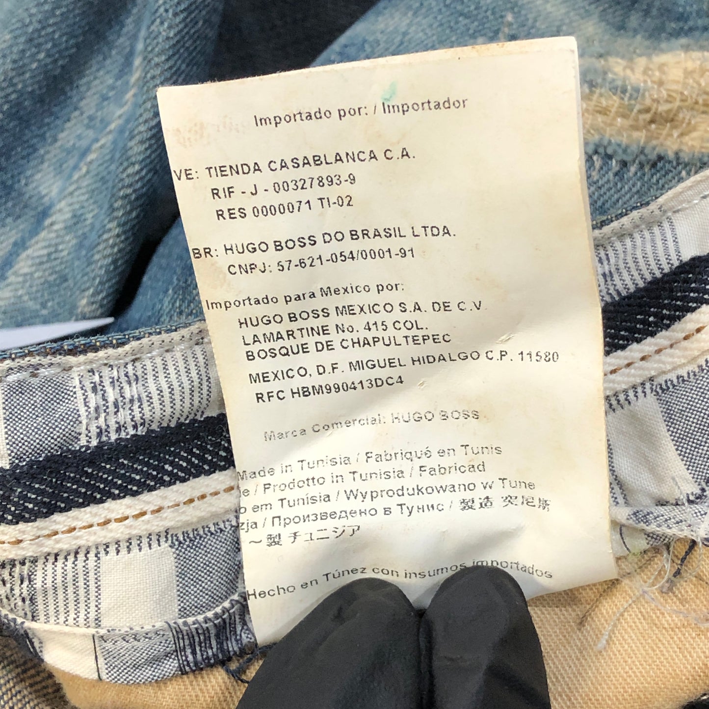Hugo Boss Washed Straight Denim Jeans  W38 L34