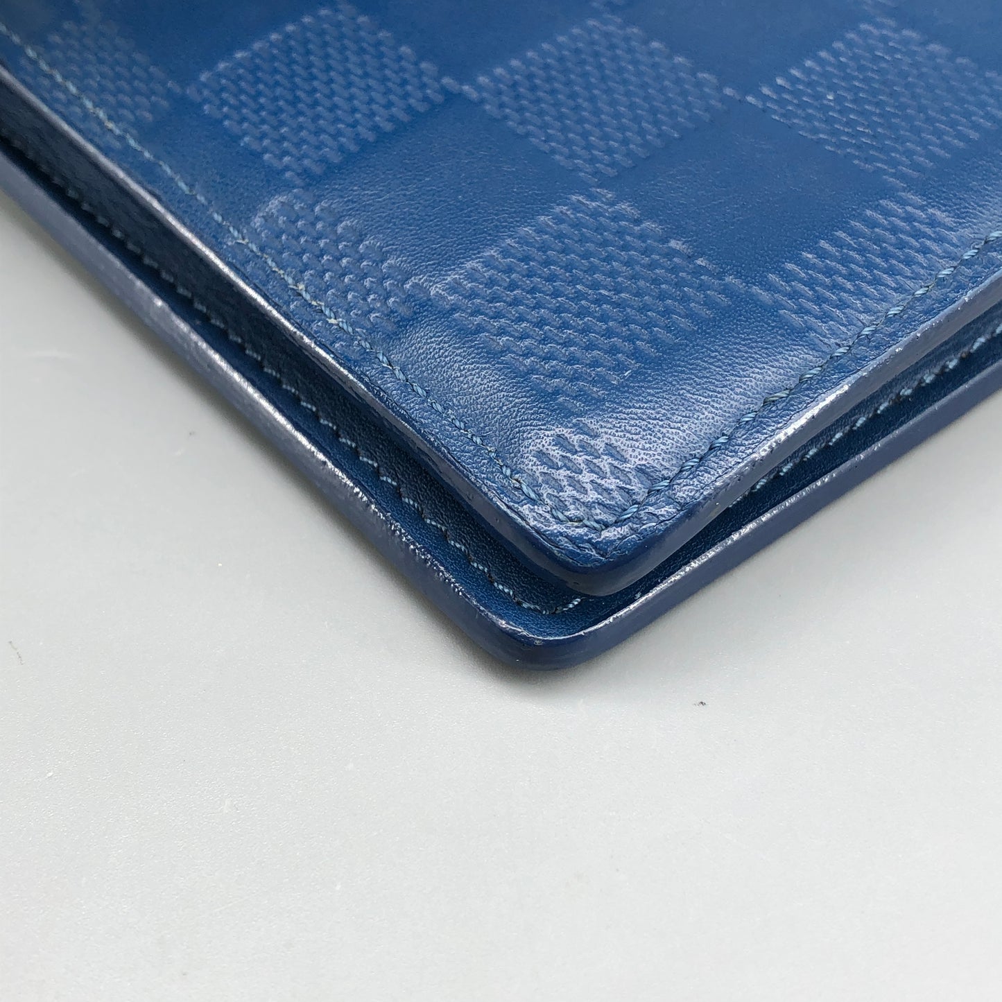 Louis Vuitton Blue Damier Infini Leather Long Wallet