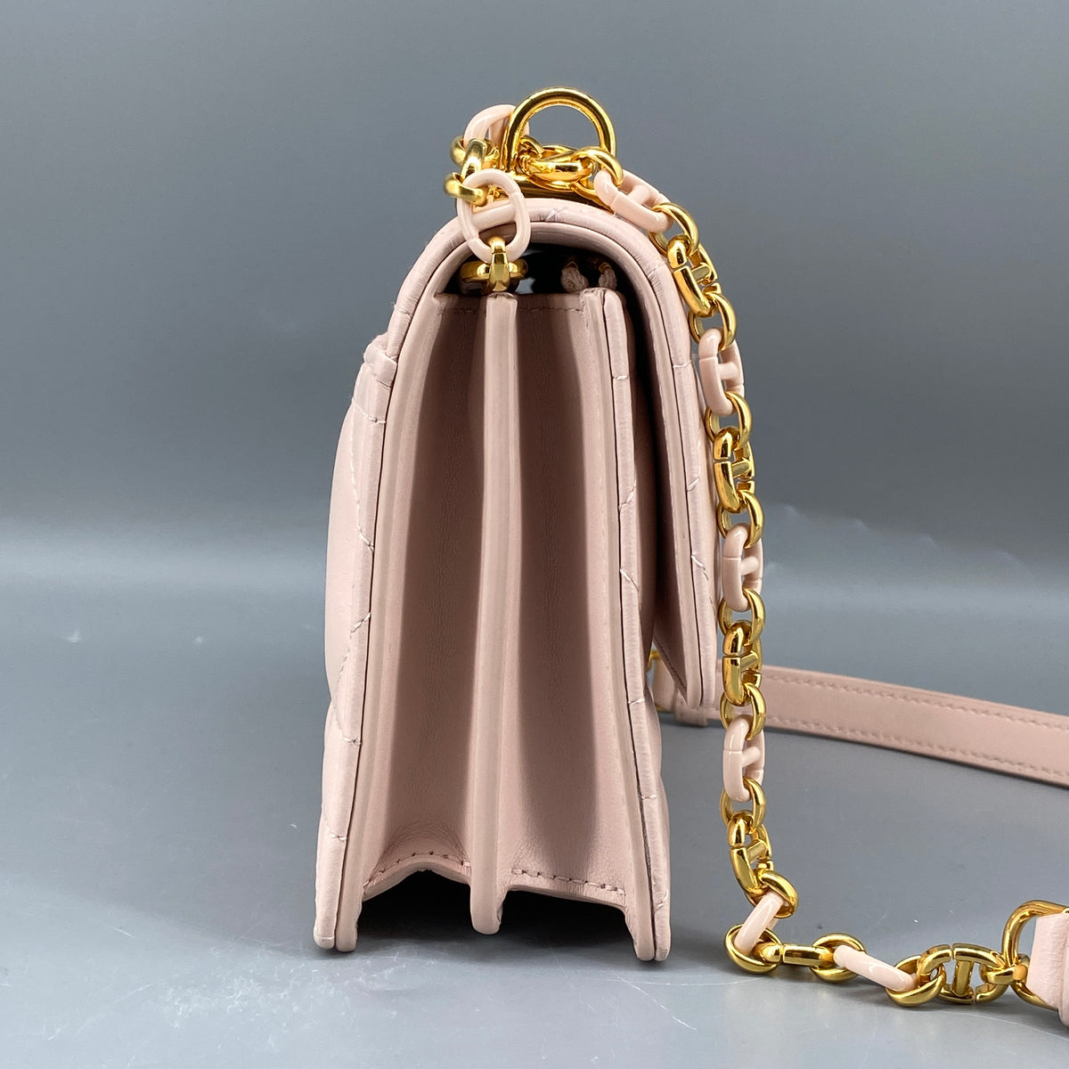 Christian Dior Miss Caro Mini Bag Powder Pink Lambskin