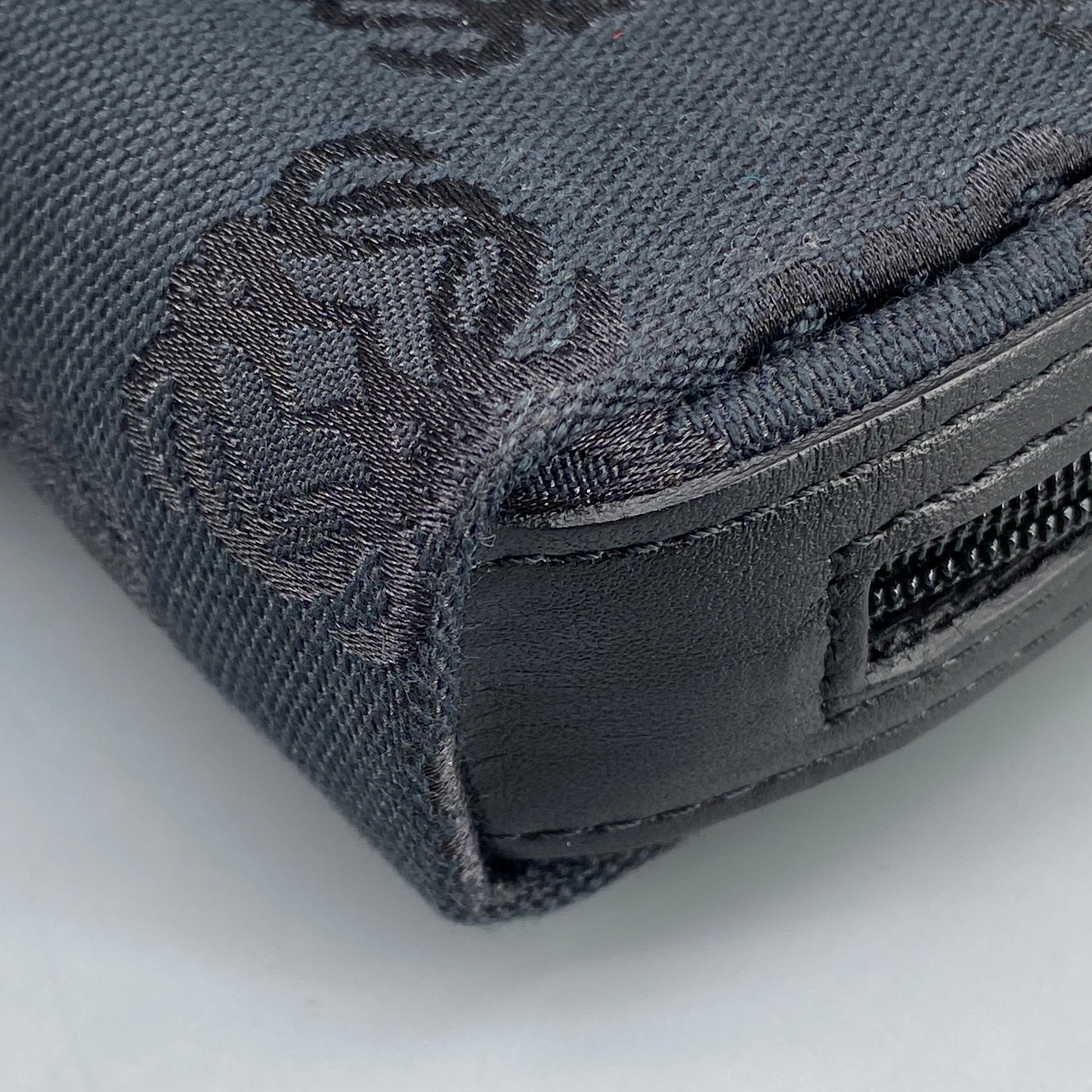Loewe Black Anagram Jacquard Mini Zip Coin Pouch
