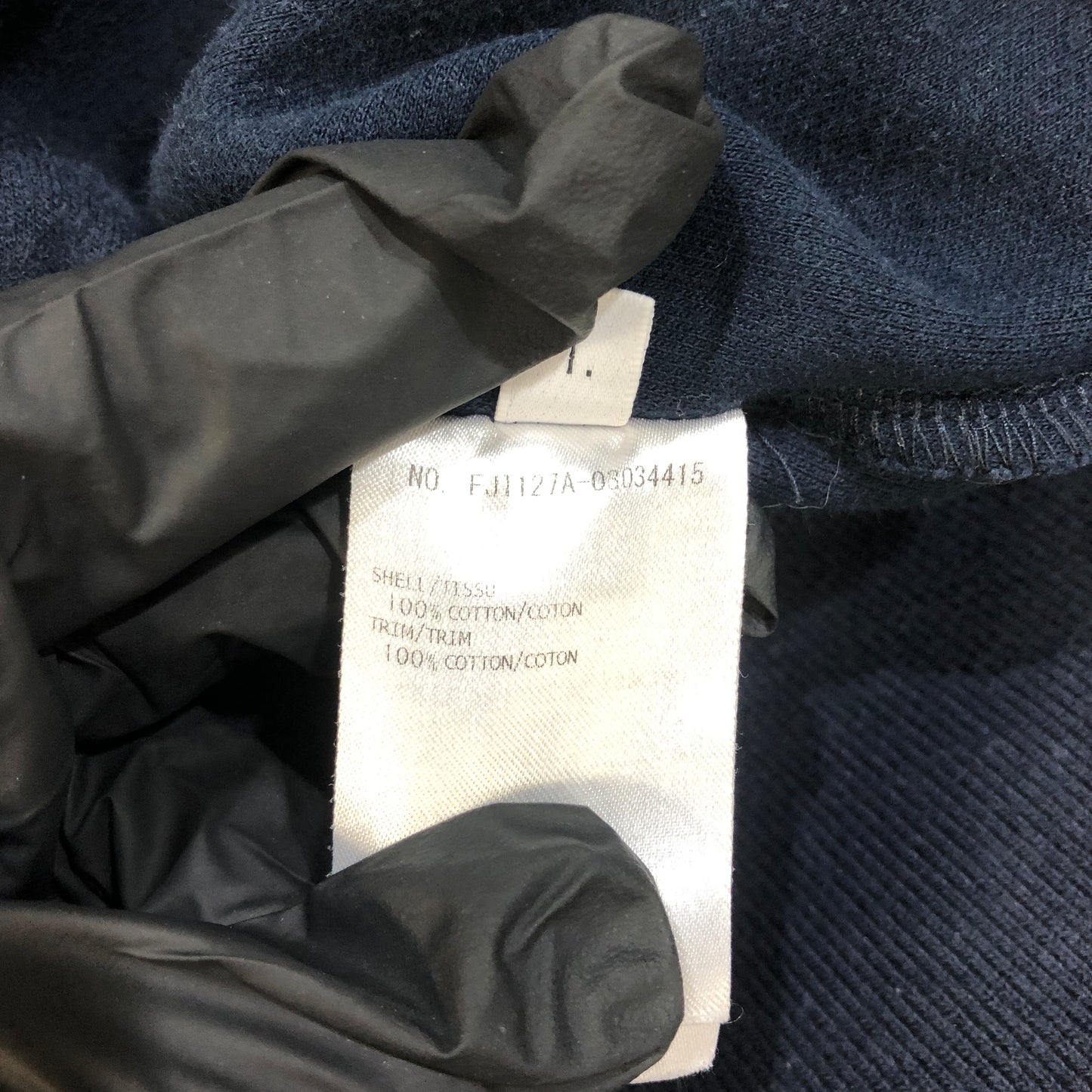 Thom Browne Classic 4-Bar Zip-Up Hoodie Size 40 Navy Blue