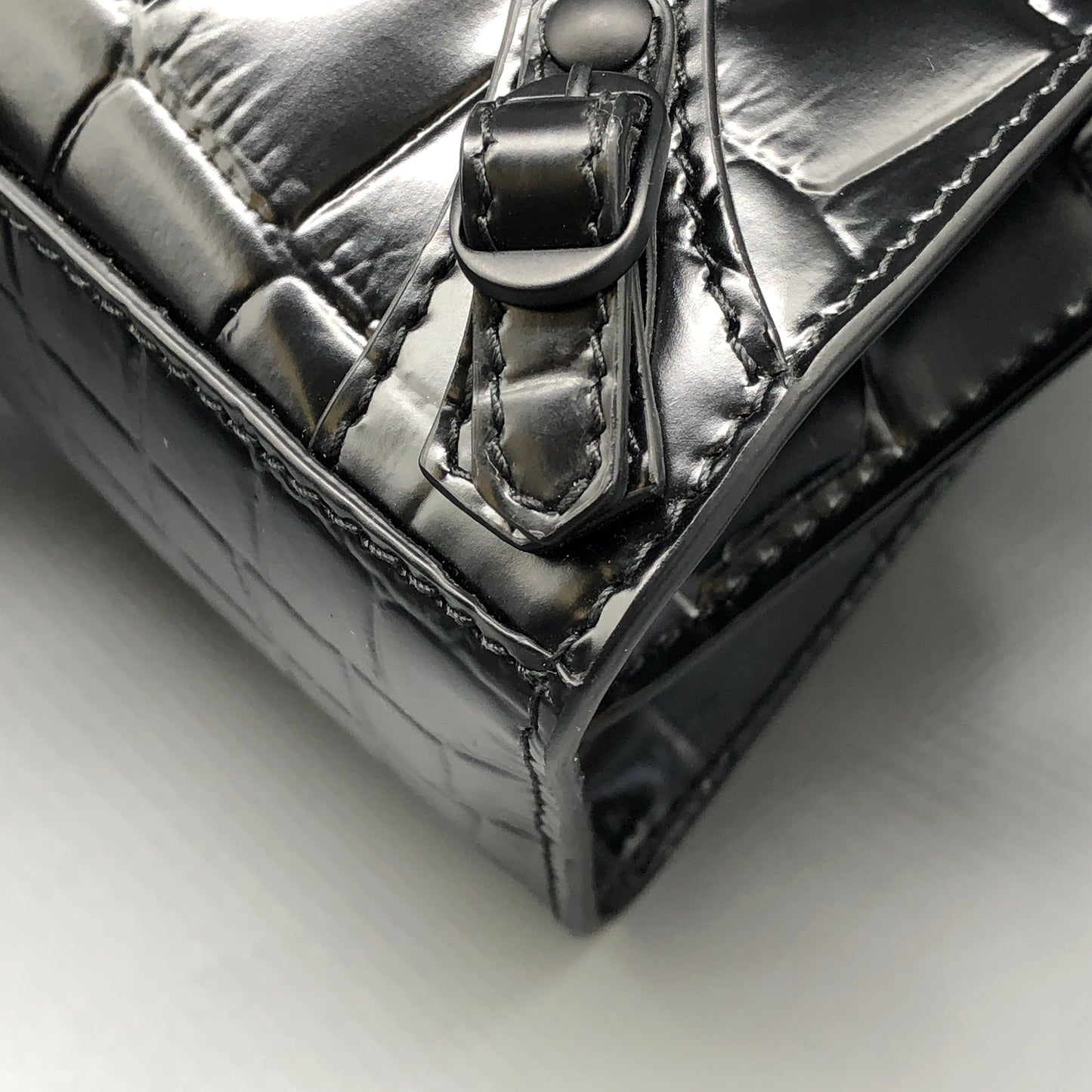 Balenciaga Neo Classic Mini Croc-Embossed Leather Bag