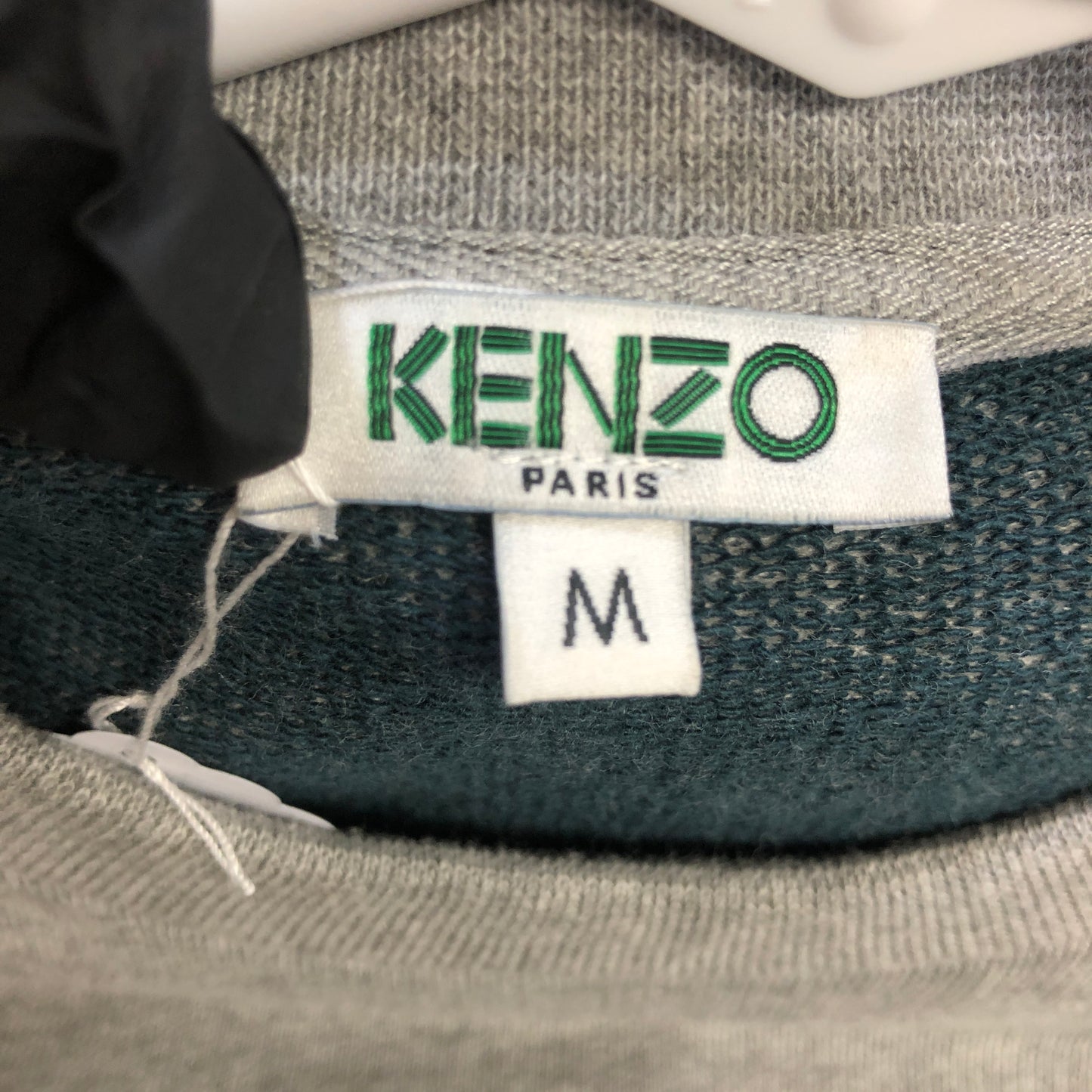 Kenzo Grey Tiger Logo Crewneck Sweatshirt Size M