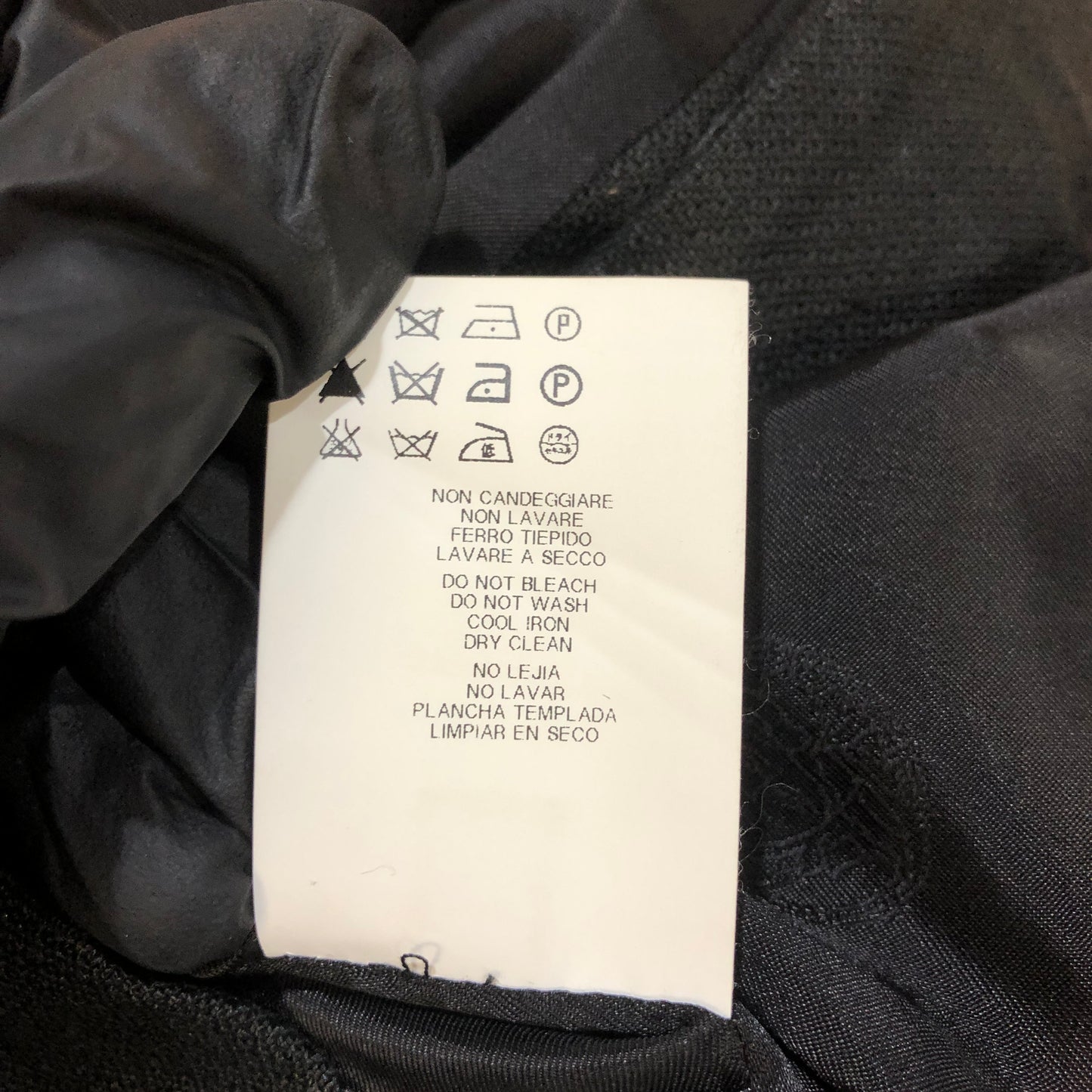 Versace Black Textured Pencil Midi Skirt Size 38 W26 L22 Inches