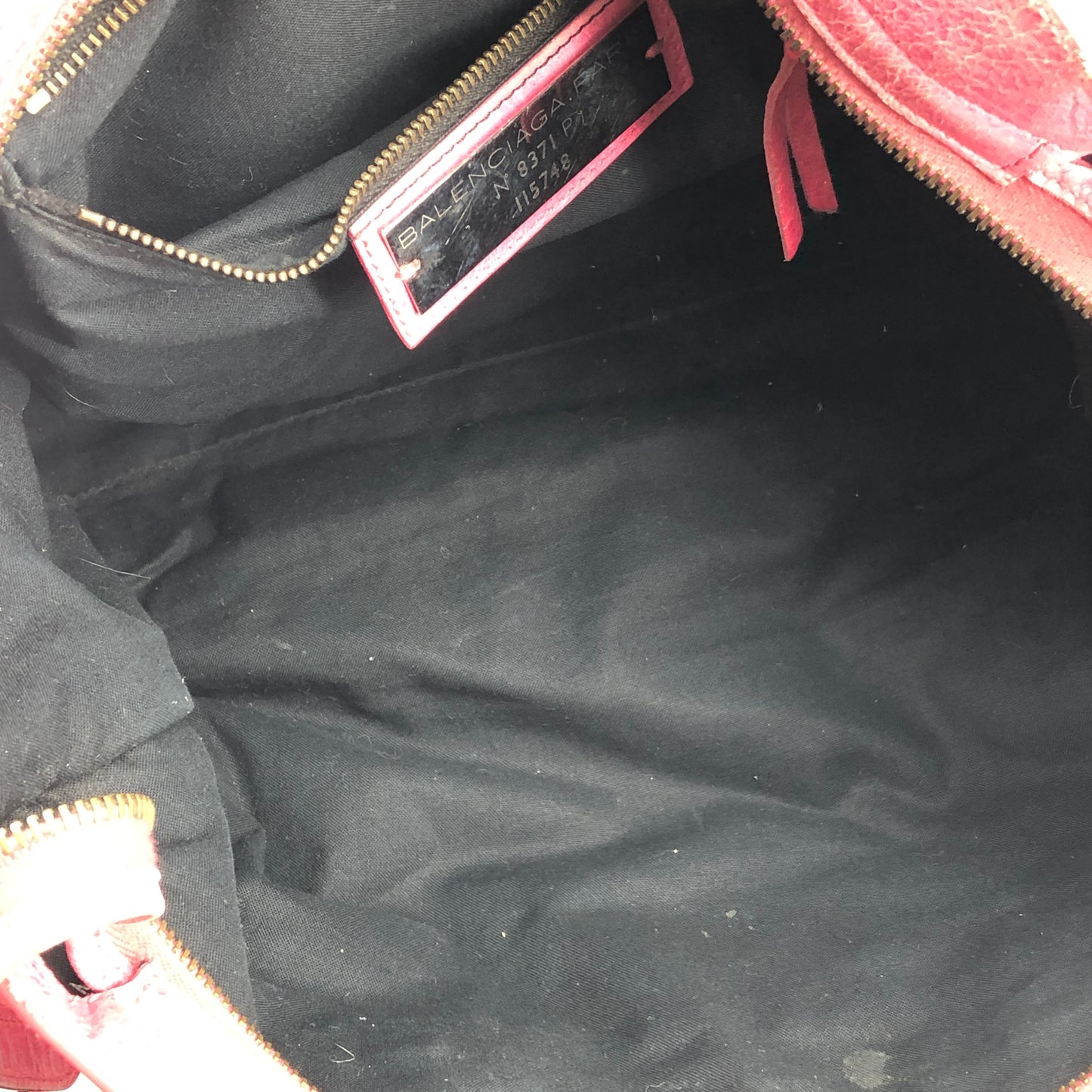 Balenciaga Pink Distressed Leather City Handbag Shoulder Bag