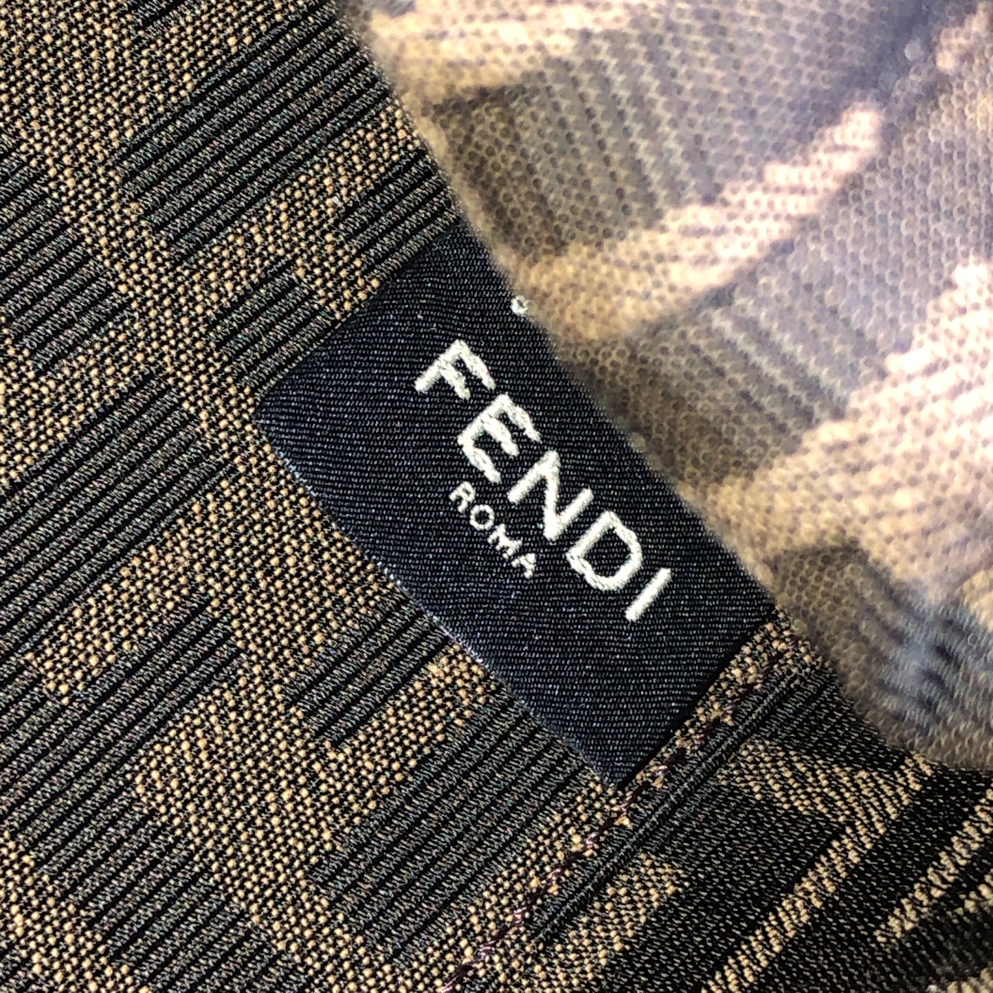Fendi First Smooth Calfskin Clutch Crossbody Bag  Black