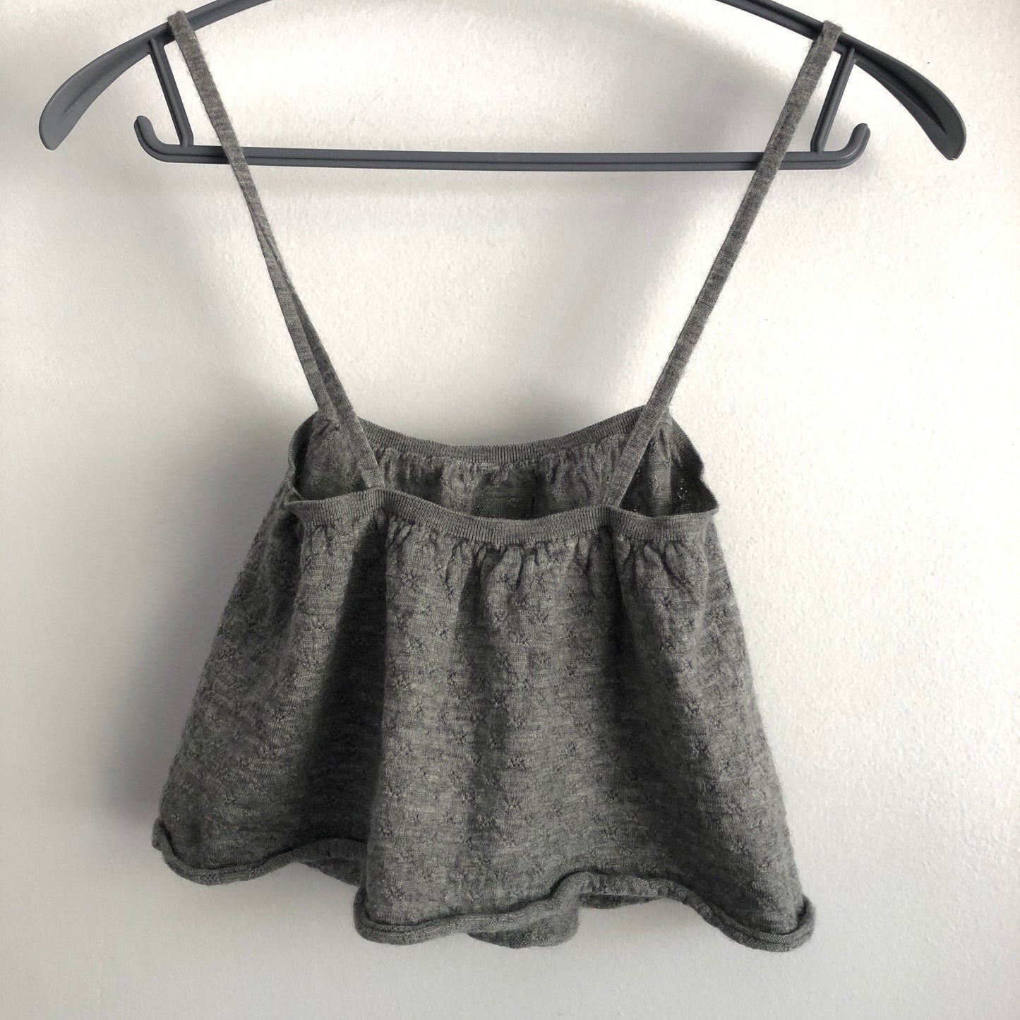 Miu Miu Grey Cotton Camisole & Midi Skirt Set Size XS