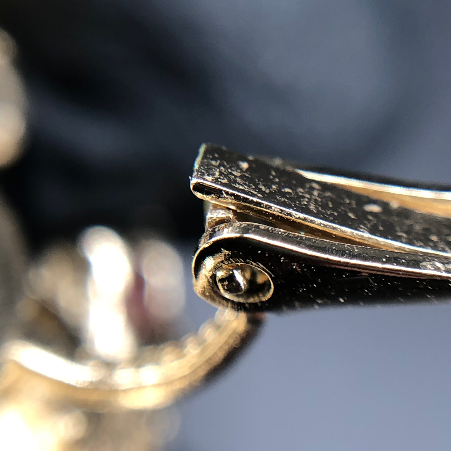 Chanel Gold-Tone Crystal CC Logo Earrings
