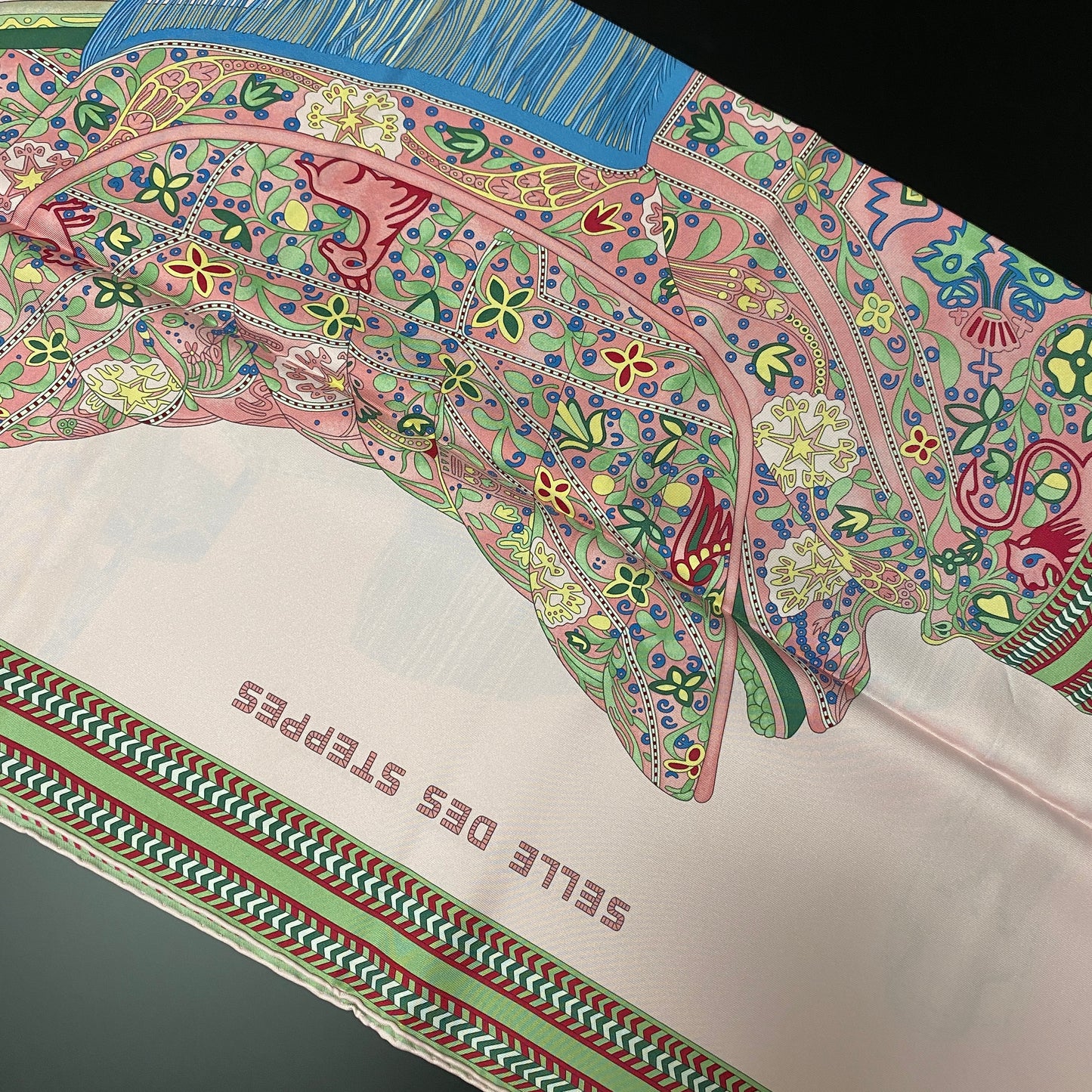 Hermes  Pink Multi Color Silk Scarf  90x90cm