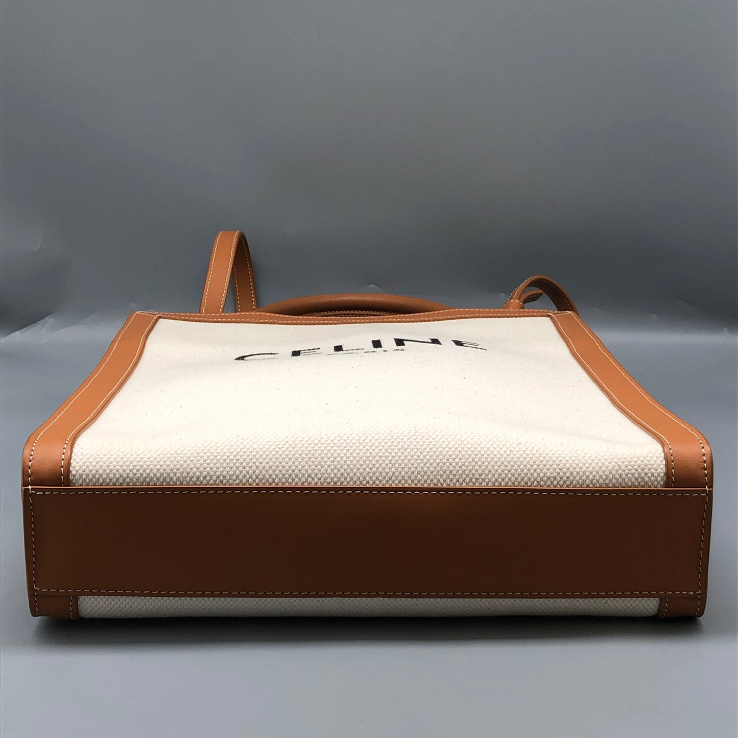 Celine Small Vertical Cabas Tote Bag Cream/Tan