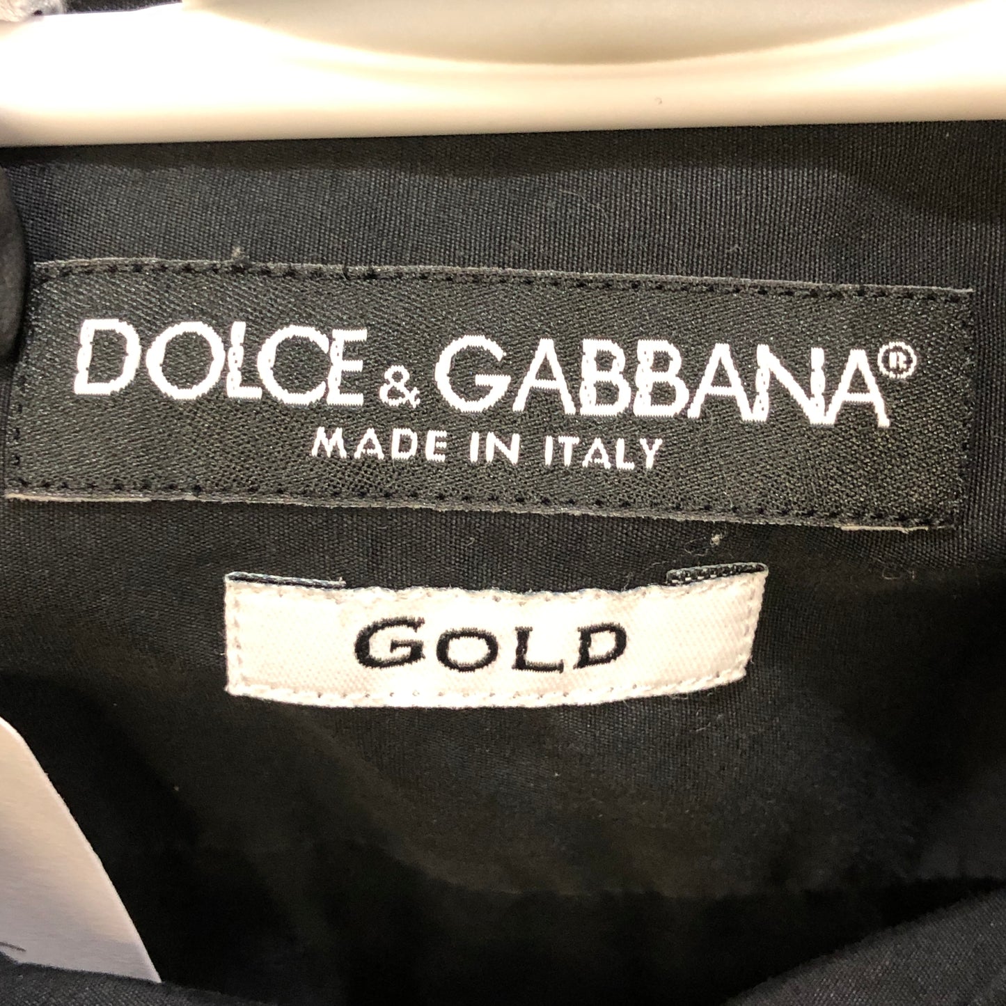 Dolce & Gabbana Black Forest Color Block Woven Long Sleeve Shirt Neck Size 15 1/2 (39)