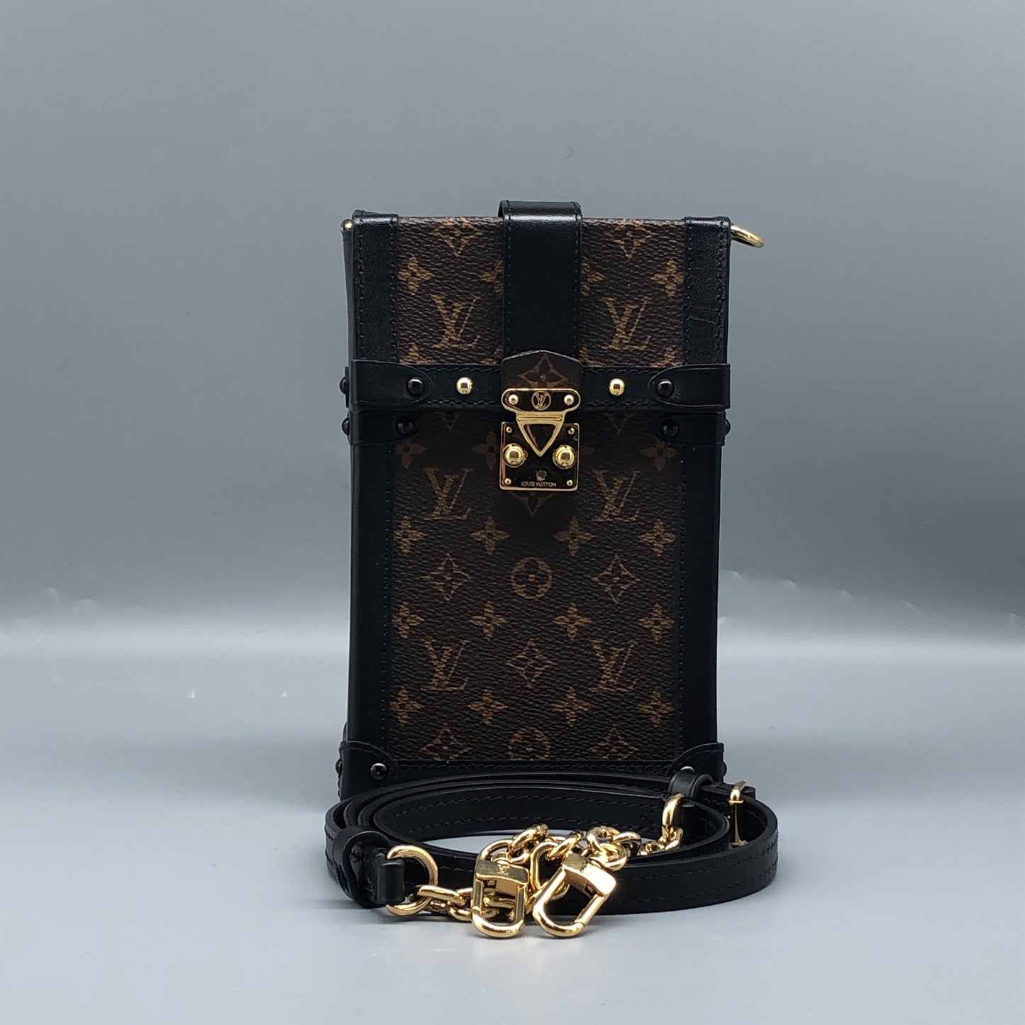 Louis Vuitton Monogram Canvas Petite Malle Phone Case Brown Bag
