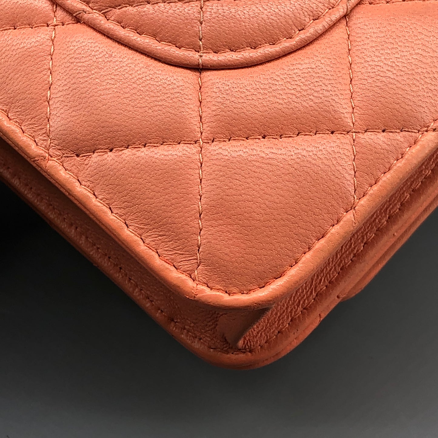 Chanel Classic Wallet On Chain Pink Quilted Leather Crossbody Bag