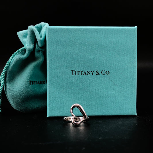 Tiffany & Co. Open Heart Ring 50mm 925 Sterling Silver