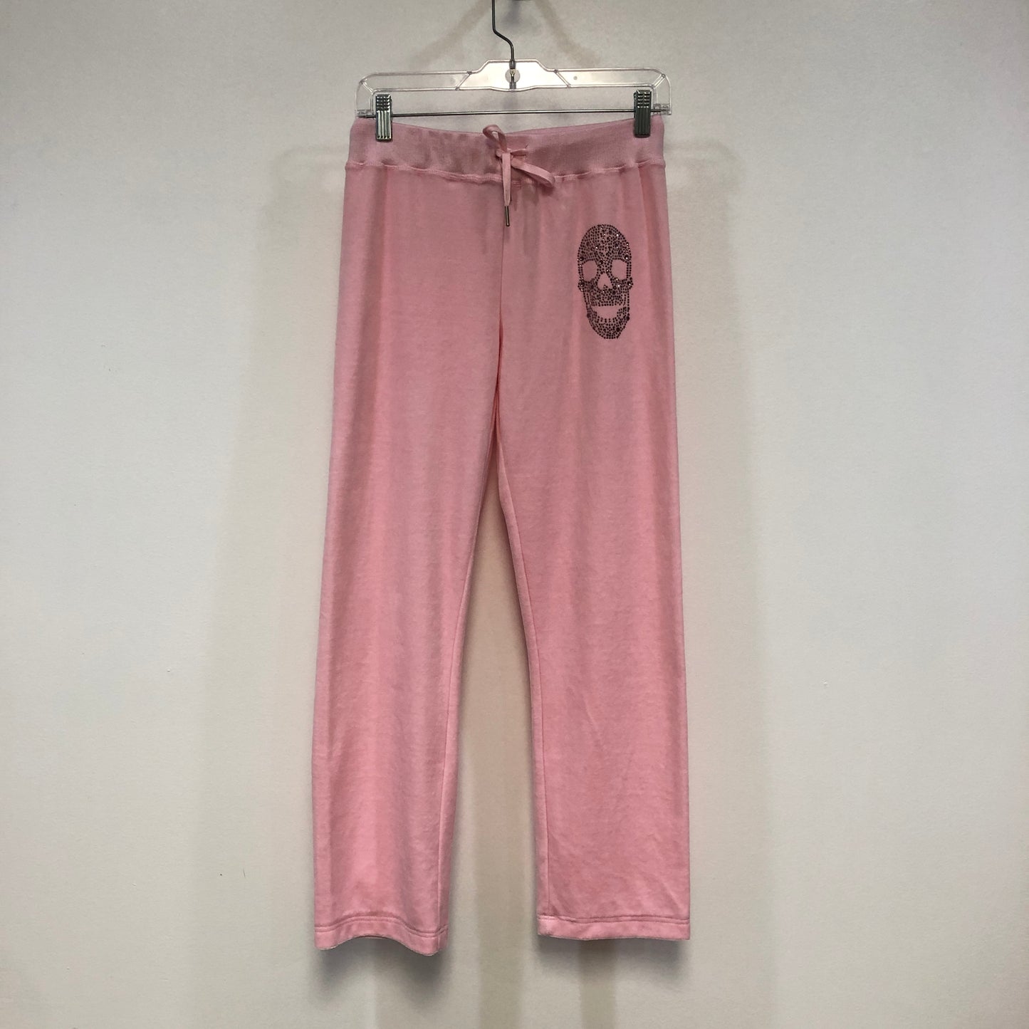 Philipp Plein Pink Rhinestone Skull Tracksuit Set Size L
