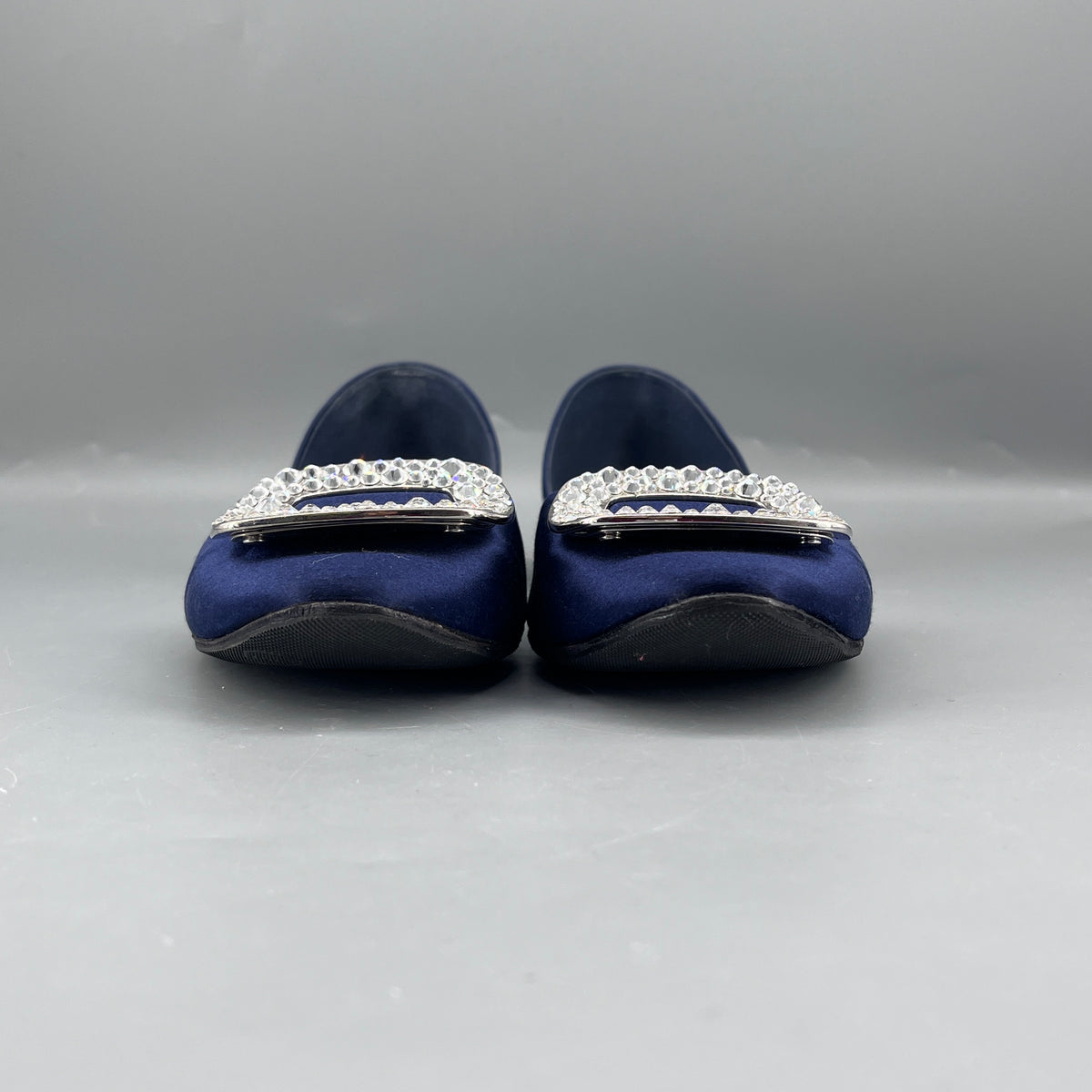 Roger Vivier Deep Blue Women D'Orsay Flat Shoes Size 36.5