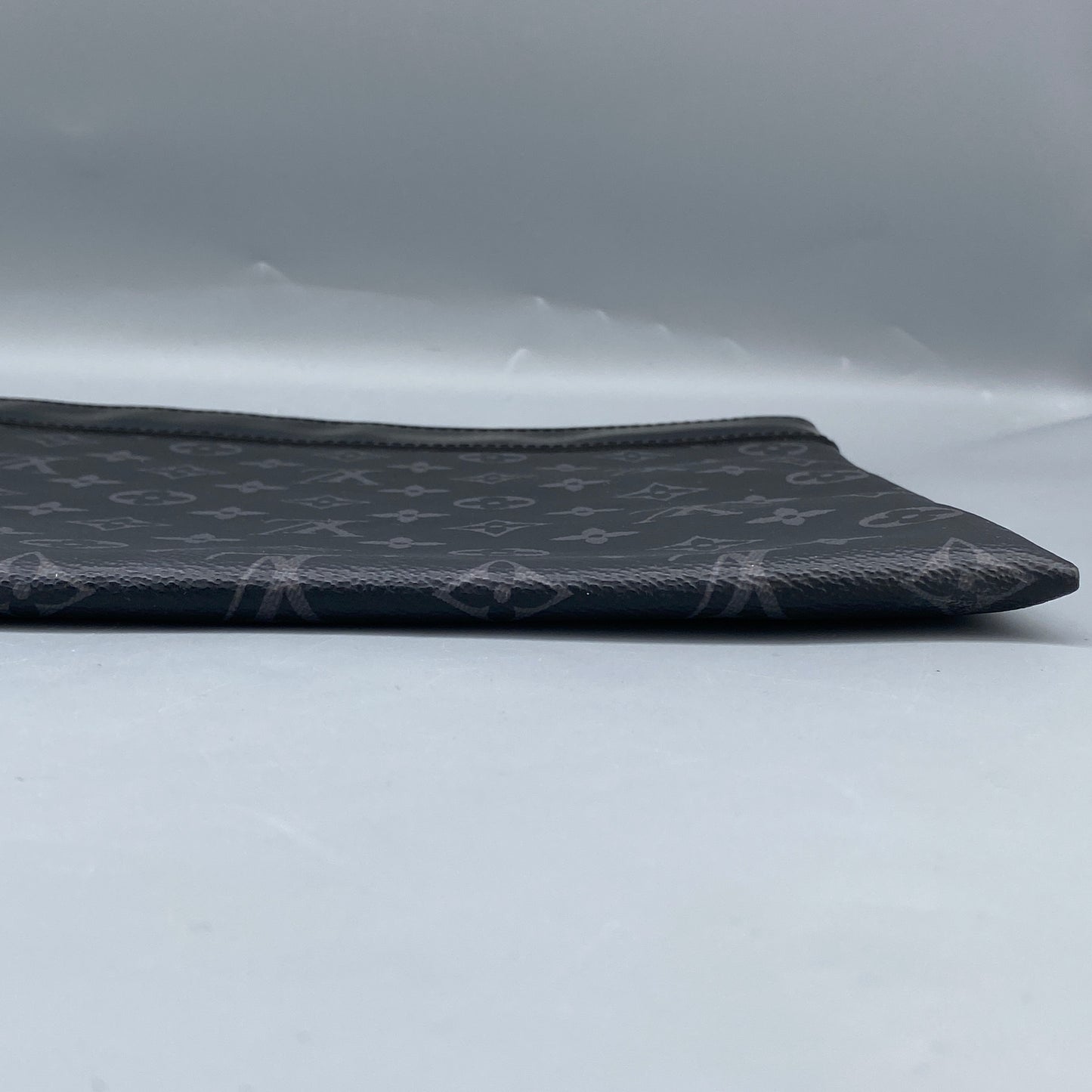 Louis Vuitton Black Monogram Eclipse Canvas Zip Pouch Clutch Bag