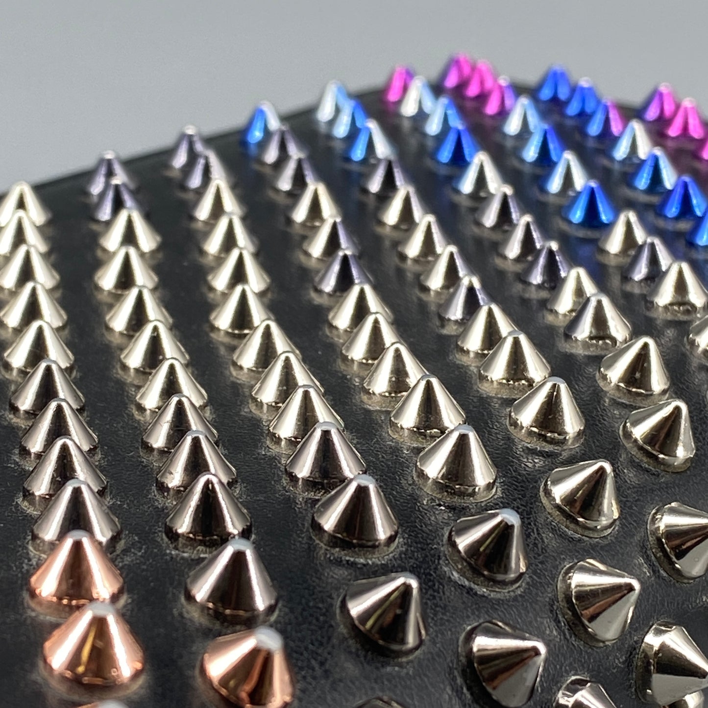 Christian Louboutin Black Leather Spiked Zip Around Long Wallet