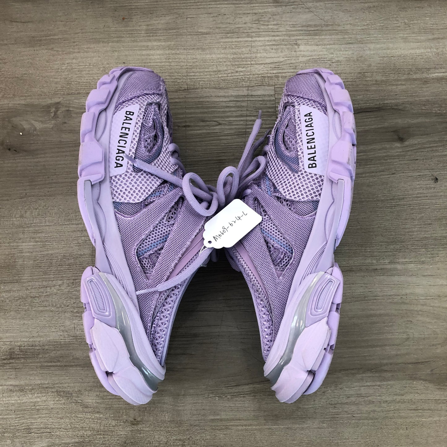 Balenciaga Women's Triple S Mesh Chunky Trainer Sneakers Size 36 Lavender Purple