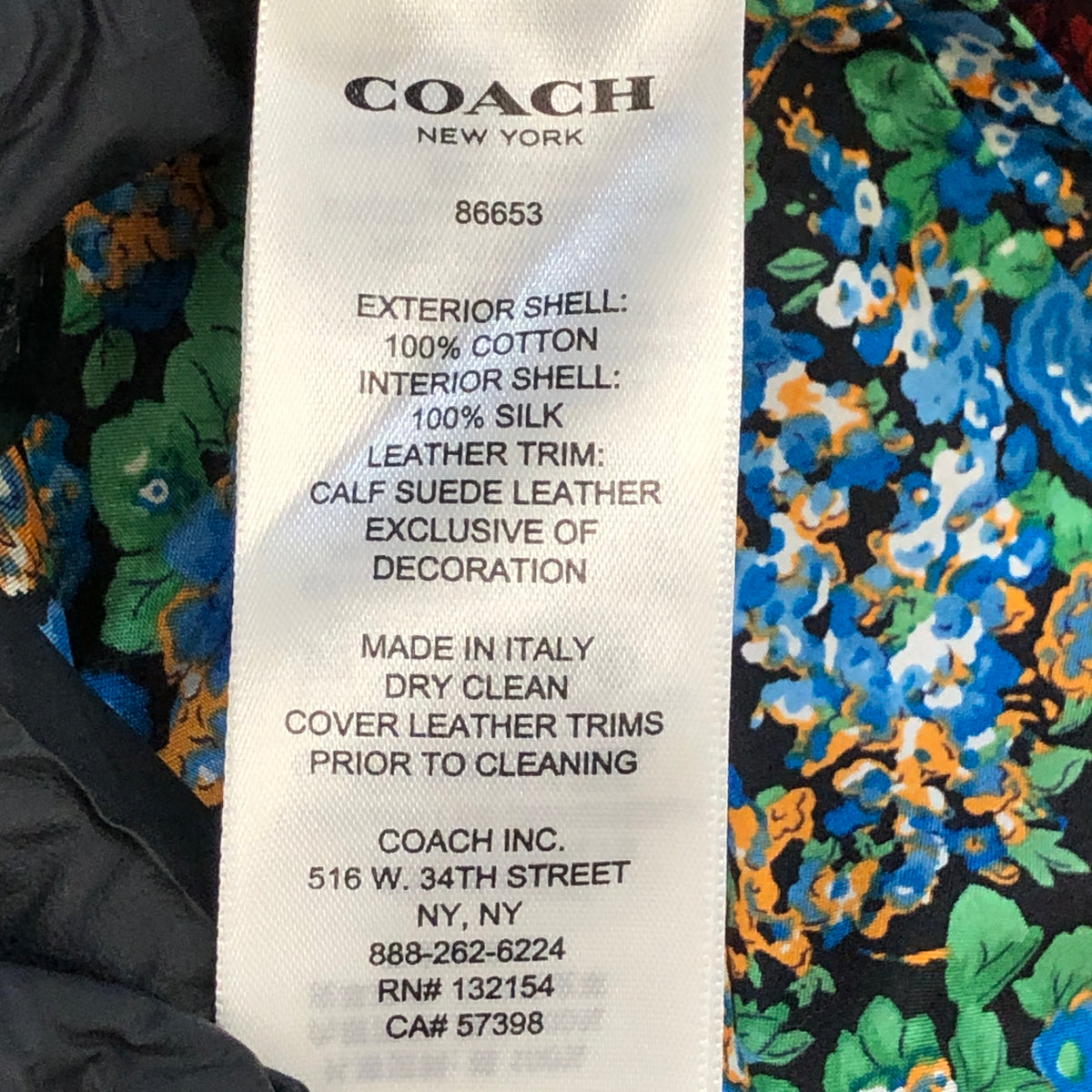Coach Oliver Green Hooded Parka Jacket Size XS