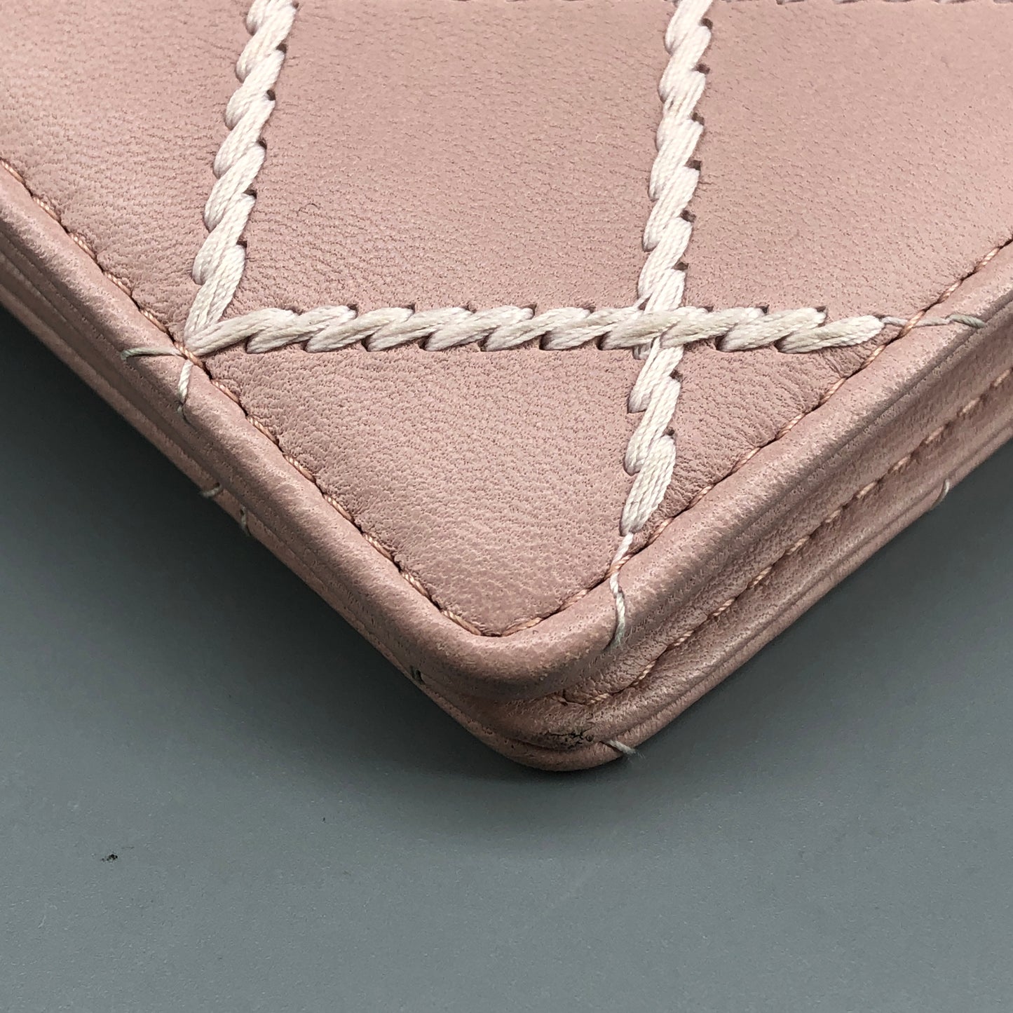 Chanel Blush Pink Large Diamond Quilted Flap Wallet