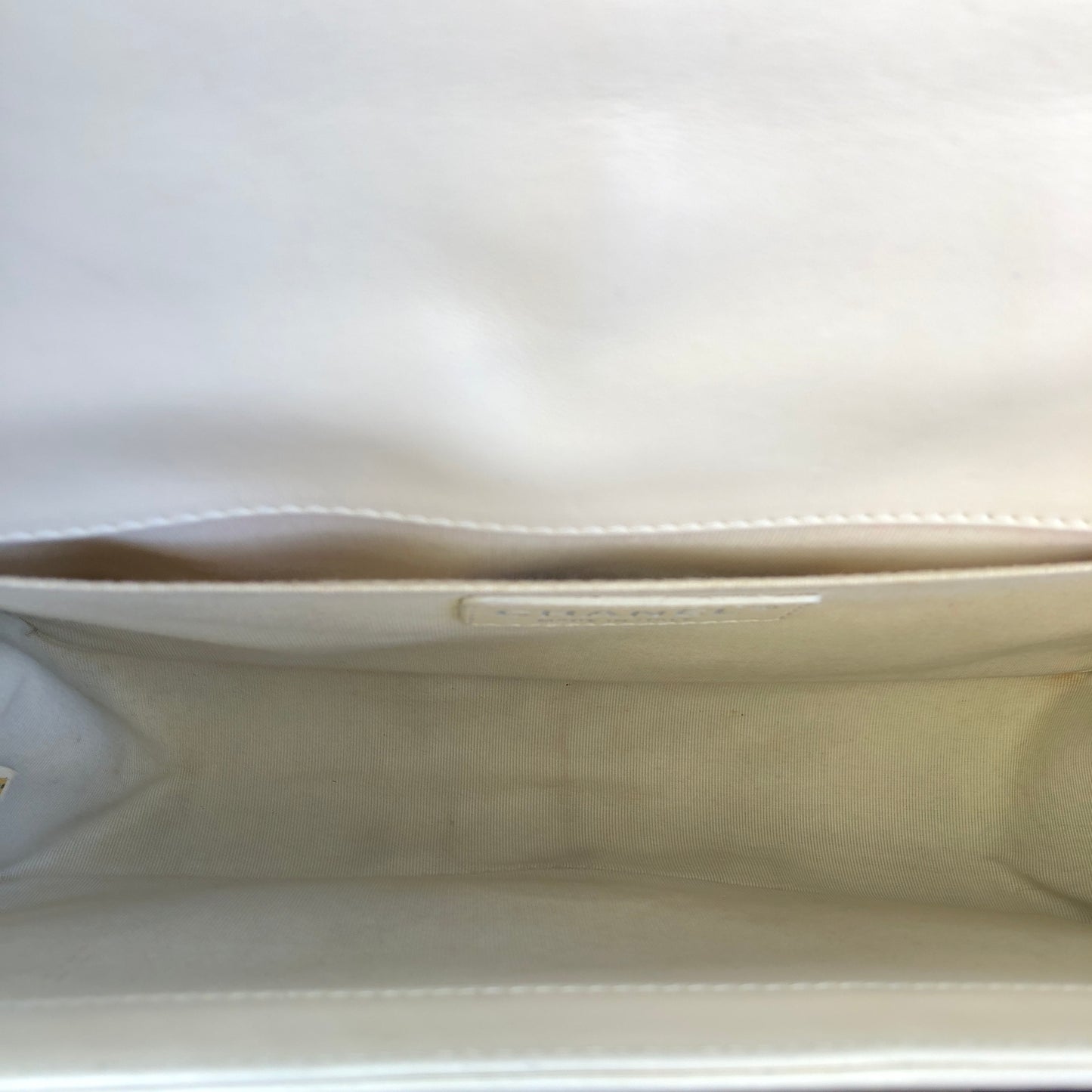 Chanel Boy Flap Quilted Leather Shoulder Bag Cream