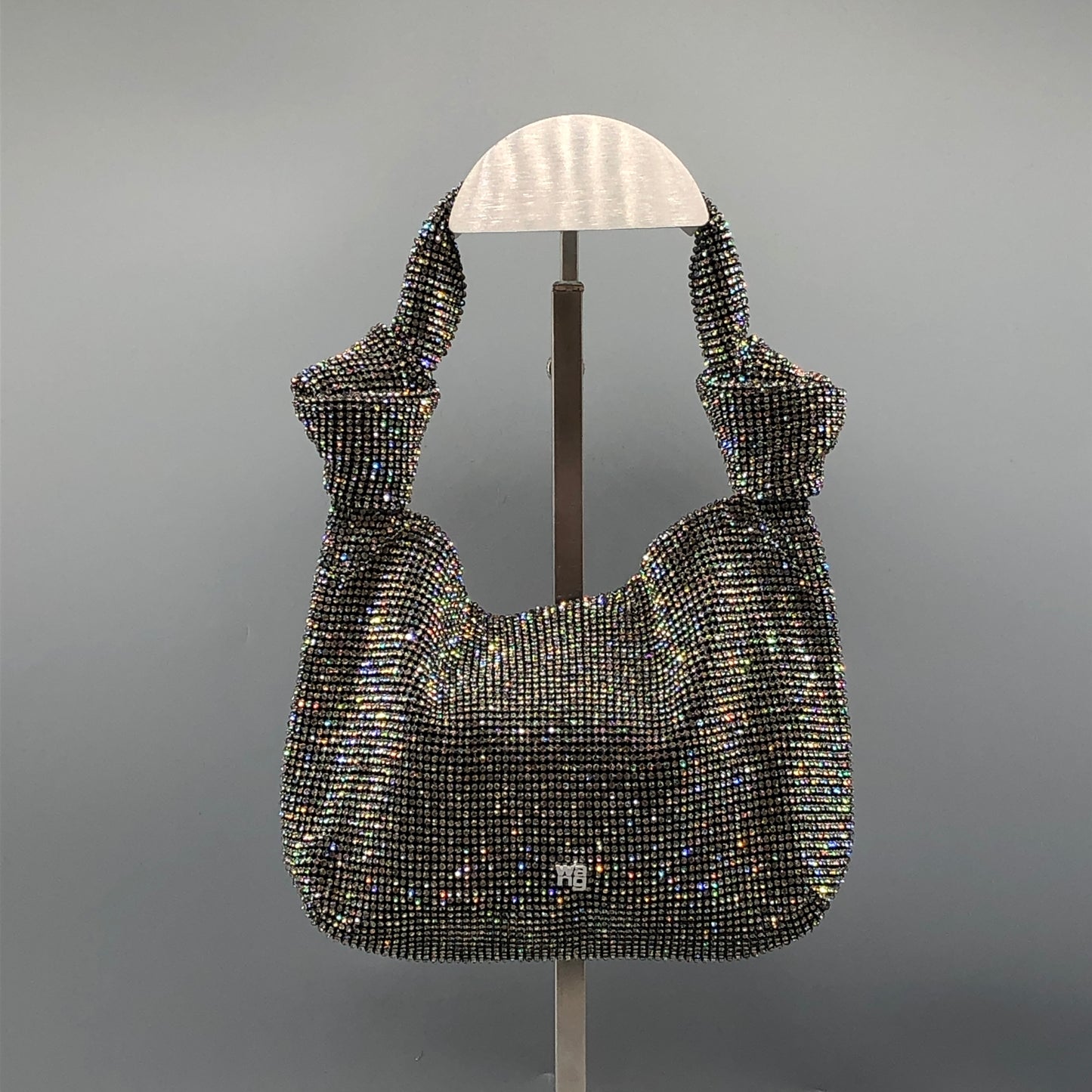 Alexanderwang Crystal Mesh Mini Hobo Bag