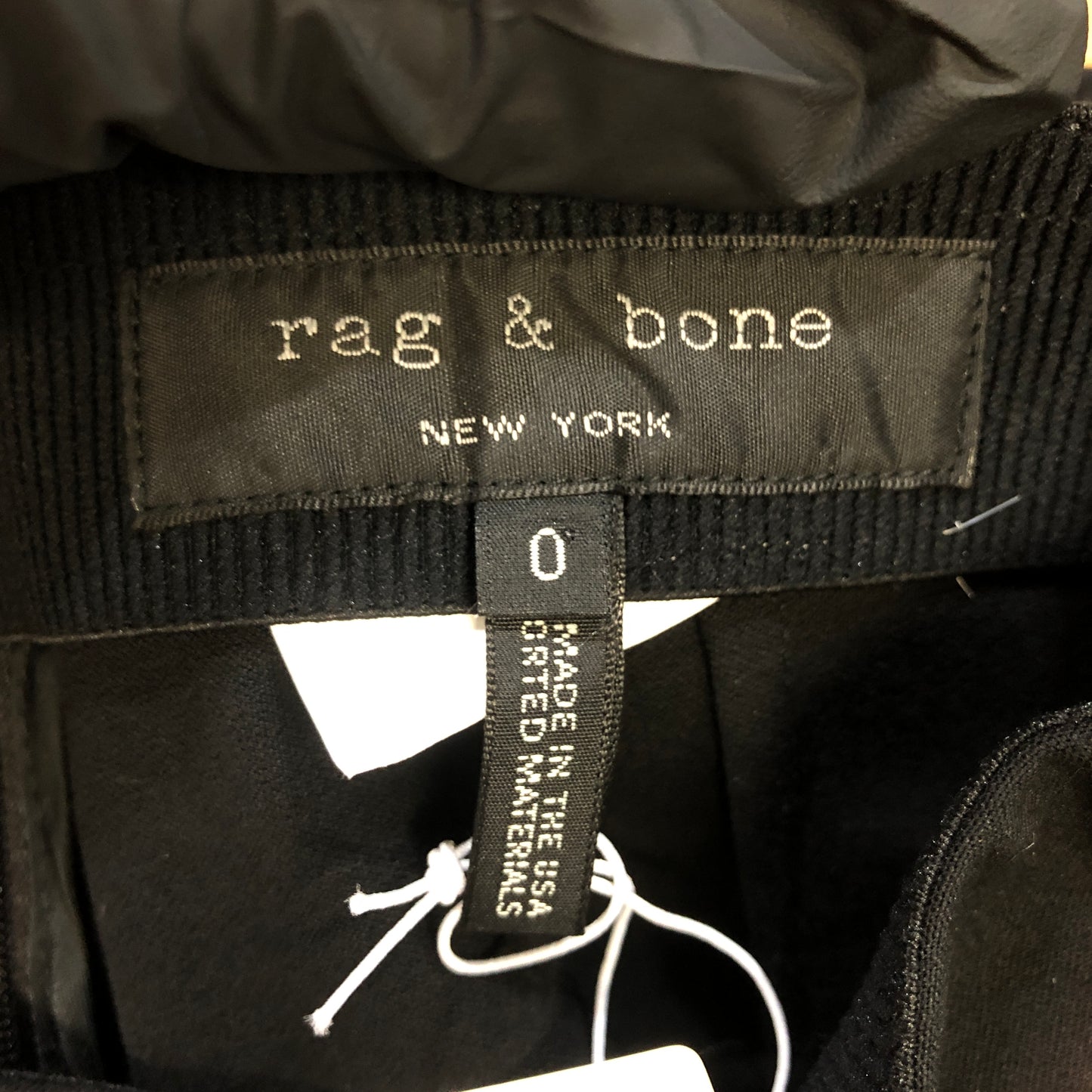 Rag & Bone Black Cropped Slim Ankle Pants Size 0