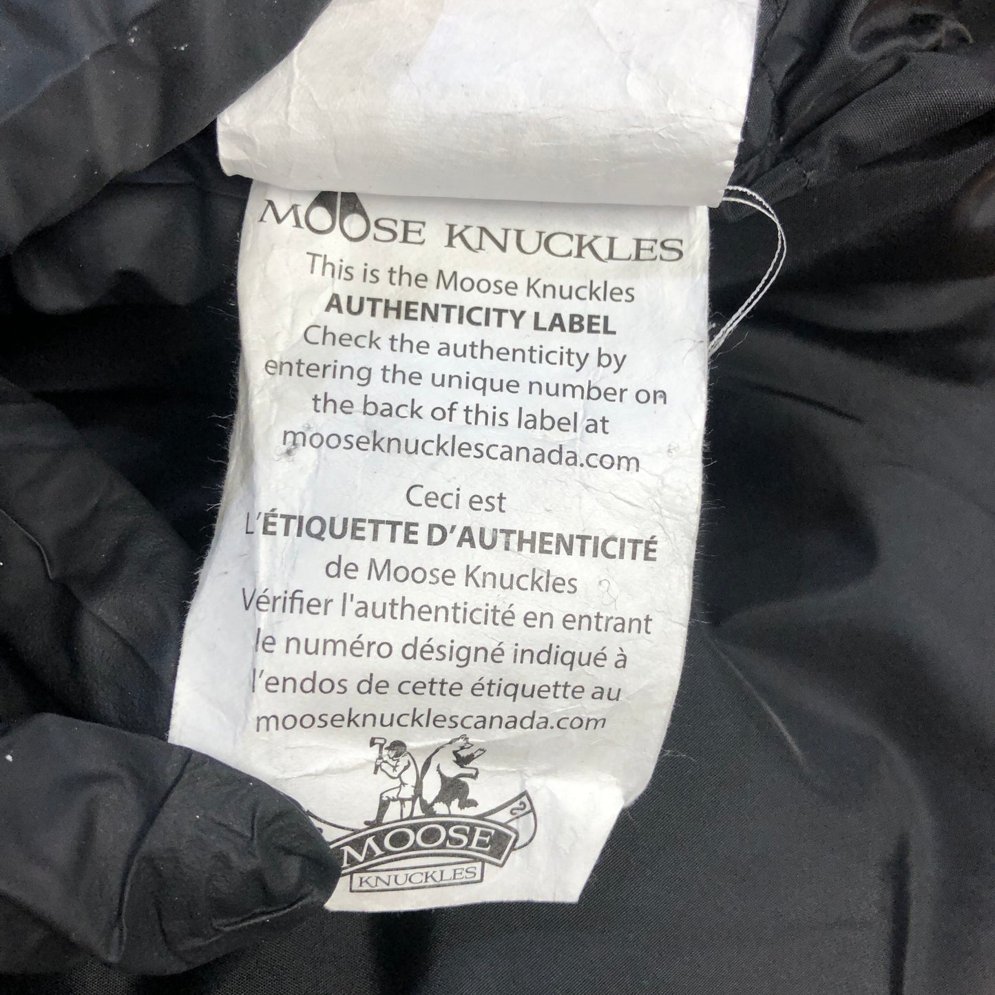 Moose Knuckles Navy Blue Parka Jacket Size M